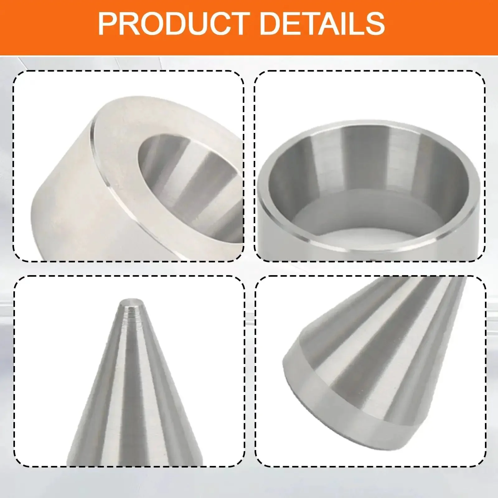 Five Piece Folding And Reduction Die Set With Heavy Duty Stainless Steel Stabilizer And Folding Cone Dies For Coin Making Pro Level Metal Forming Kit For Stable Smooth Blank Production - Image 3