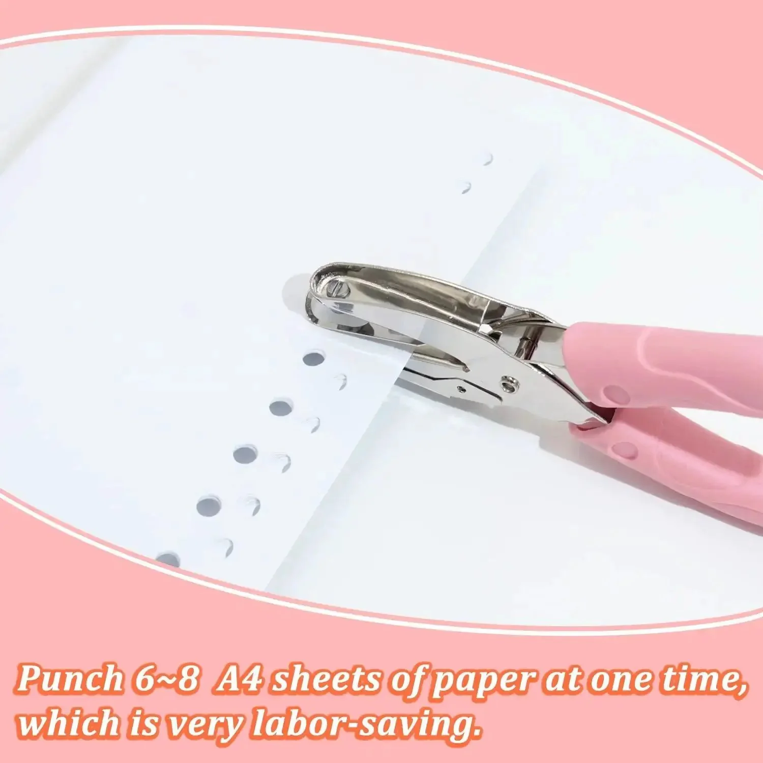 Five Piece Handheld Paper Punch Set With Plastic Handle, Metal Tag Punches For Heart, Circle, Star Shapes, DIY Craft Tags, Easy Hole Puncher Kit For Scrapbooking, Card Making, And Gift Tags - Image 4