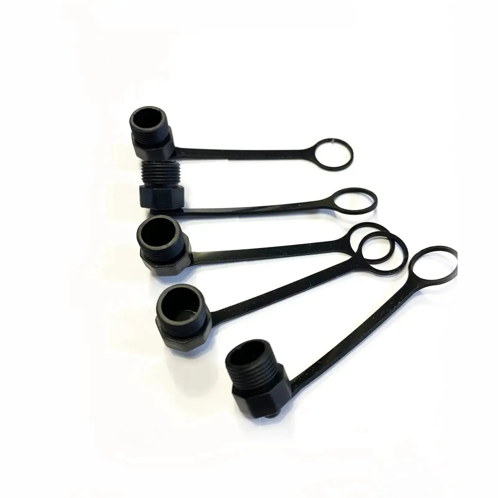 Five Piece M12 Connector Dust Covers For Female Sockets Protective Caps Black Plastic Bolt Caps And Screw Caps Kit For Panel Mount Sockets With Easy Install And Anti Vibration Locking Pro Grade Gear - Image 2
