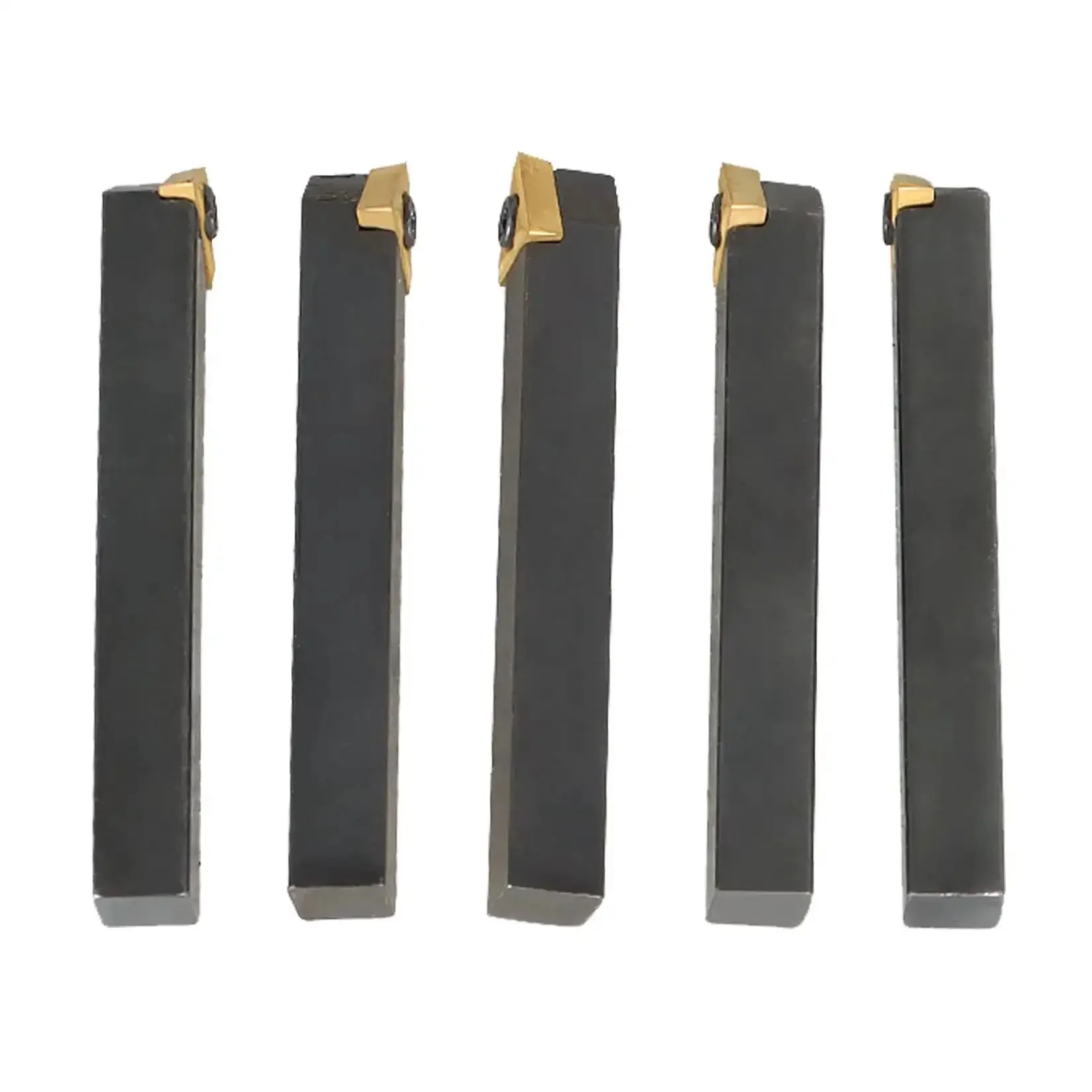 Five Piece One Quarter Inch Shank Indexable Lathe Tool Holder Set With Carbide Inserts For Finishing Inner Hole Turning Reaming And Boring On CNC Lathes Positive Rake Cutting Edge And Seven Degree Main Cutting Edge Pro Grade - Image 5