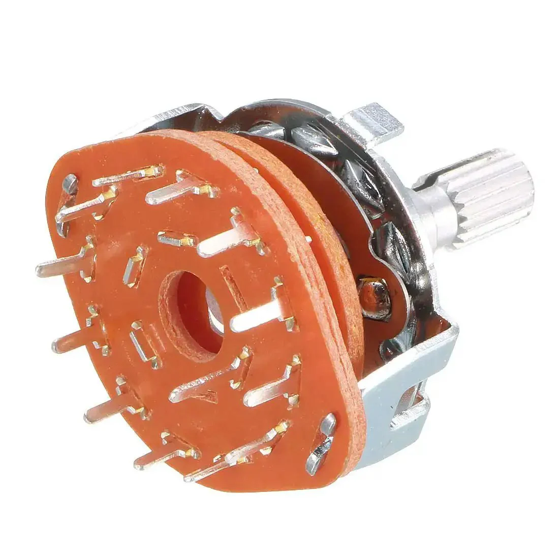 Five Pieces 1 Pole 12 Position Rotary Switch With 6mm Knurled Shaft 13 Pin Band Selector Metal And Plastic Construction Ideal For DIY Electronics Projects - Image 2