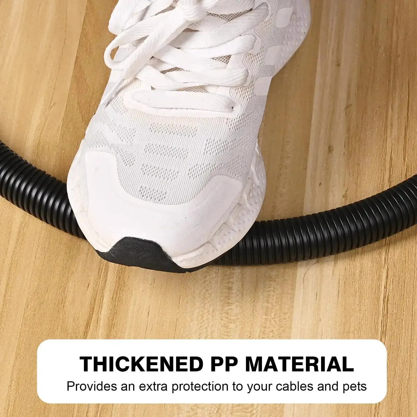 Flame Retardant Half Inch Split Wire Loom Tubing 25 Feet Includes No Fuss Easy Installation Tool Durable Polypropylene Wire Covers For Cables And Wires Black Great For Automotive Marine And Home Projects - Image 6