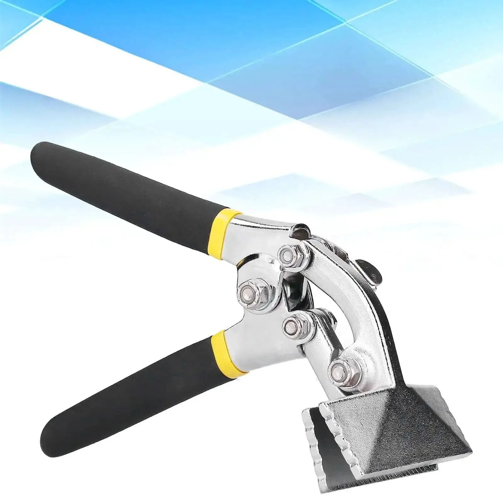 Flanging Pliers Flat Nose Crimping Forceps Hand Seamer With Curved Handle Compound Leverage Makes Sheet Metal Bending Seaming And Flattening A Breeze In Tight Confined Spaces - Image 5