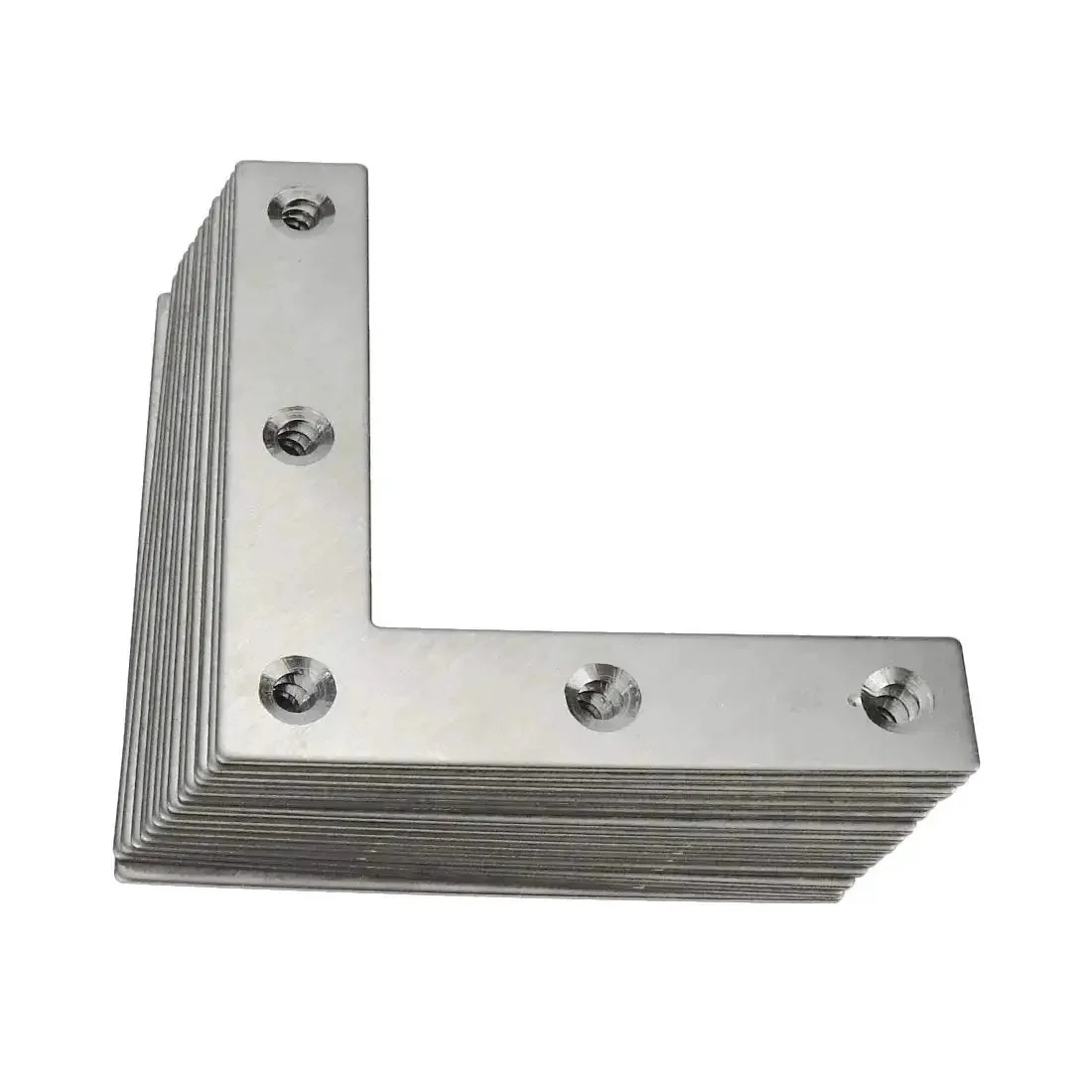 Flat L Bracket 80mm By 80mm Right Angle Mounts Premium Stainless Steel Pack Of 15 Heavy Duty Furniture Brackets With 4mm Holes And 1 5mm Thick Built To Last For Easy Install And Strong Shelves - Image 3
