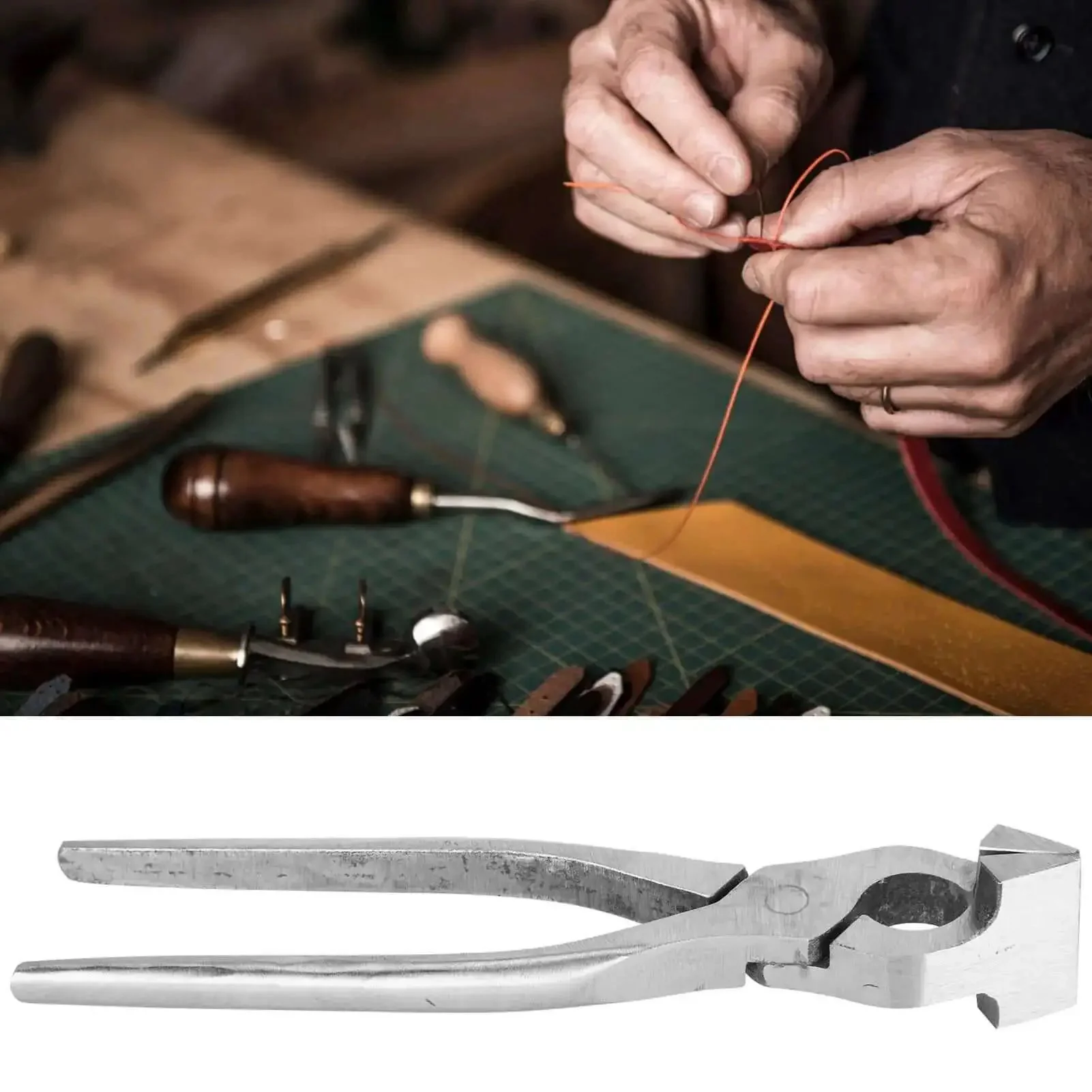 Flat Pliers Hand Seamer For Sheet Metal Straight Jaw Bender Tool For Bags Belts And Leather Craft Pro Grade Gear Built Tough 45 Steel DIY Friendly Clamp Pliers For Tight Folds And Precise Creasing - Image 6