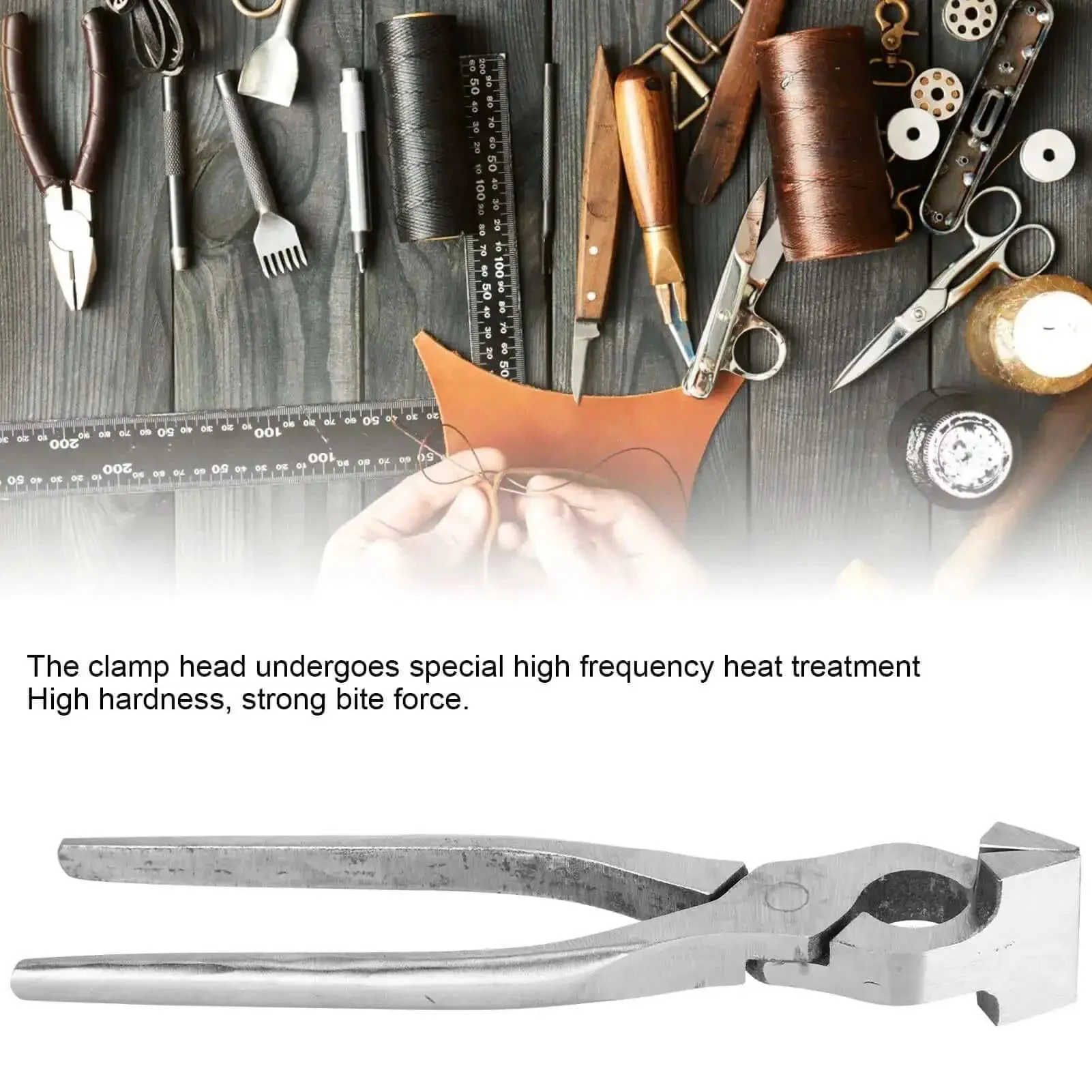 Flat Pliers Hand Seamer For Sheet Metal Straight Jaw Bender Tool For Bags Belts And Leather Craft Pro Grade Gear Built Tough 45 Steel DIY Friendly Clamp Pliers For Tight Folds And Precise Creasing - Image 7