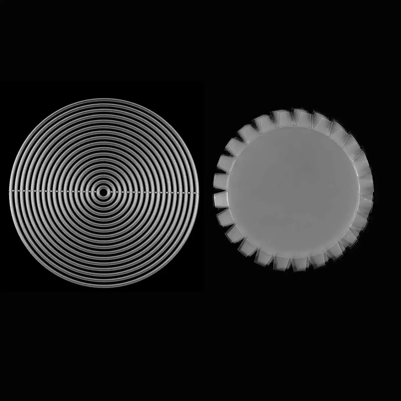 Flat Shaker Covers And Nesting Circle Dies For Shaker Card Making And DIY Scrapbooking With Clear Acetate Sheets Metal Cutting Dies Punch Template And Die Cuts For Album Decor