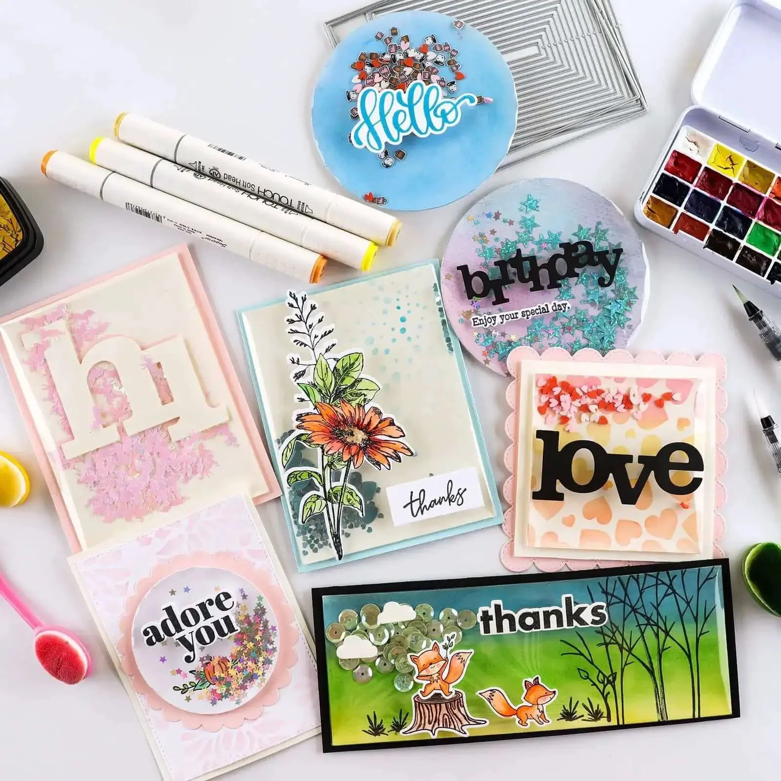 Flat Shaker Covers And Nesting Circle Dies For Shaker Card Making And DIY Scrapbooking With Clear Acetate Sheets Metal Cutting Dies Punch Template And Die Cuts For Album Decor - Image 5