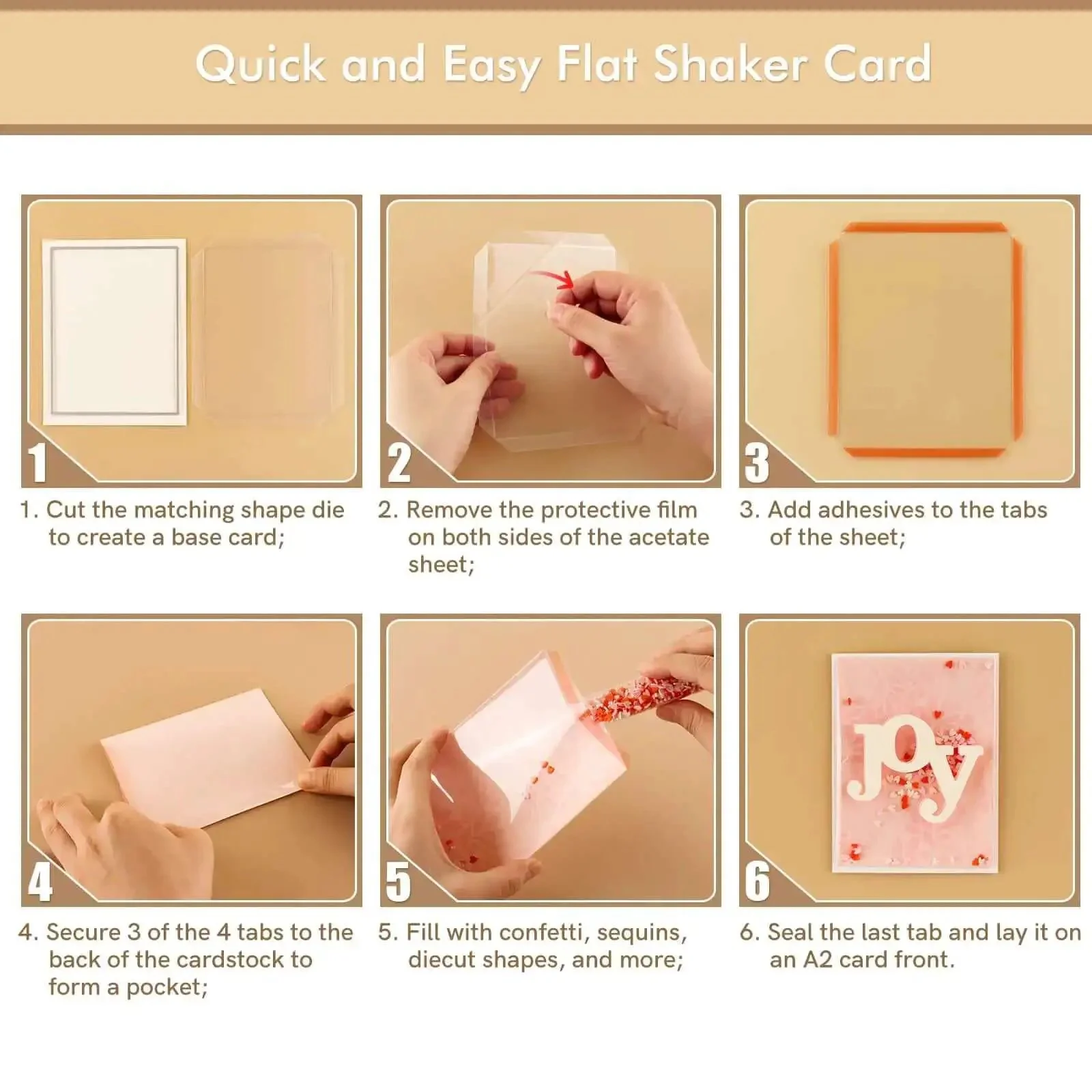 Flat Shaker Covers And Nesting Circle Dies For Shaker Card Making And DIY Scrapbooking With Clear Acetate Sheets Metal Cutting Dies Punch Template And Die Cuts For Album Decor - Image 7