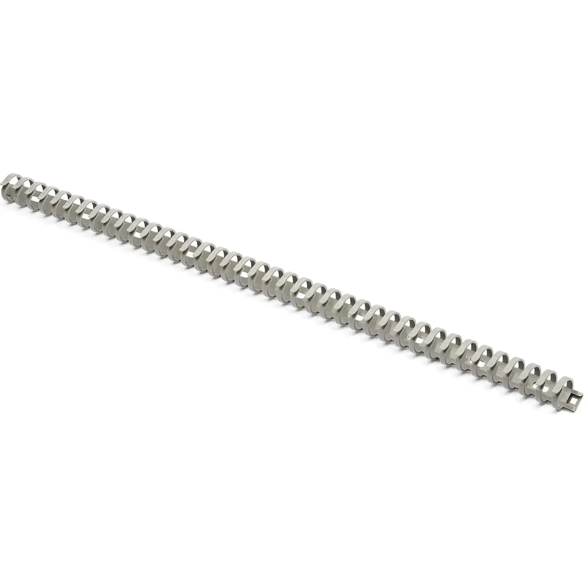 Flexible Cable Management Raceway Spine Vertebrae For Neat Cables, Three Quarters Inch Wide By One Half Inch High, 20 Inch Length, Nylon 66 Concealer Kit For Wall Duct And Power And Network Cables, Expands By Latching Units, UL Listed, TAA