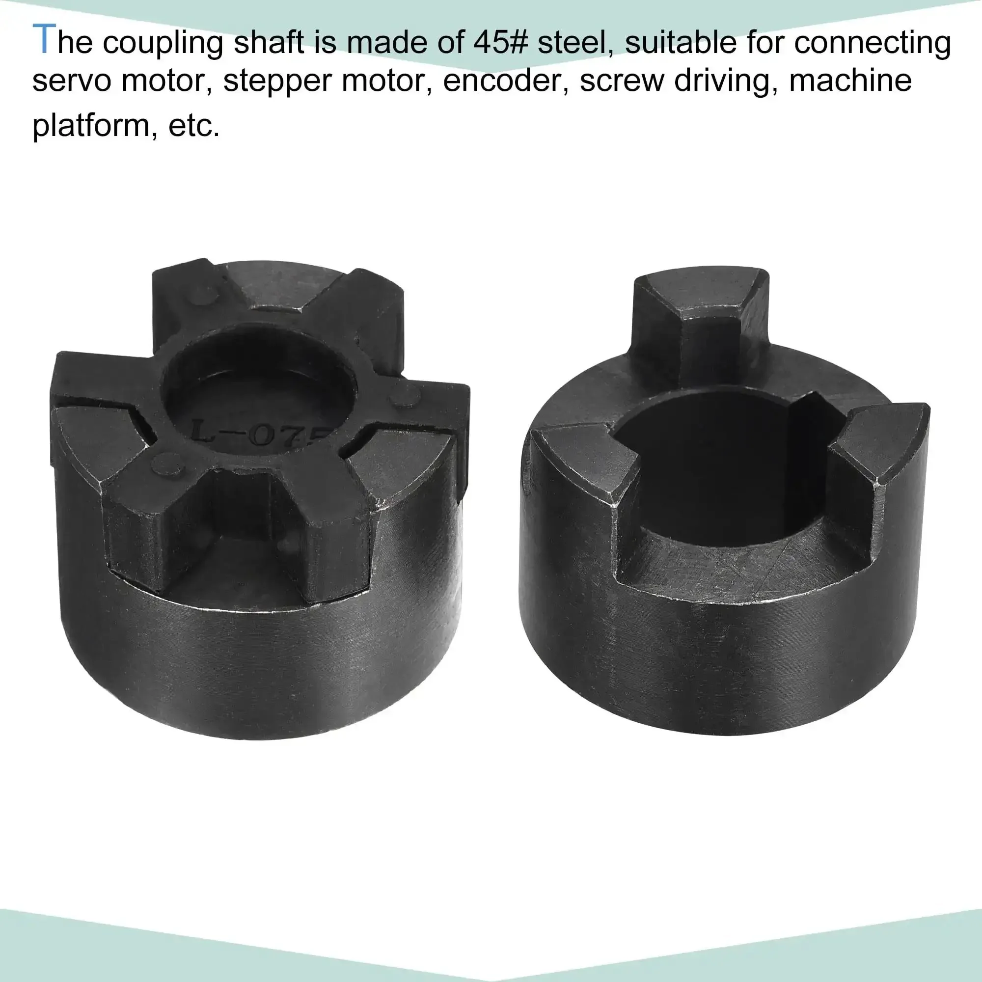 Flexible Coupling Shaft 18mm To 25mm Bore 51mm Length 44mm Outer Diameter Motor Coupler Joint Built Tough For Servo Motors And Encoders 45 Steel Construction With 6mm Or 8mm Slot Width Fits Your Machine Platform - Image 2