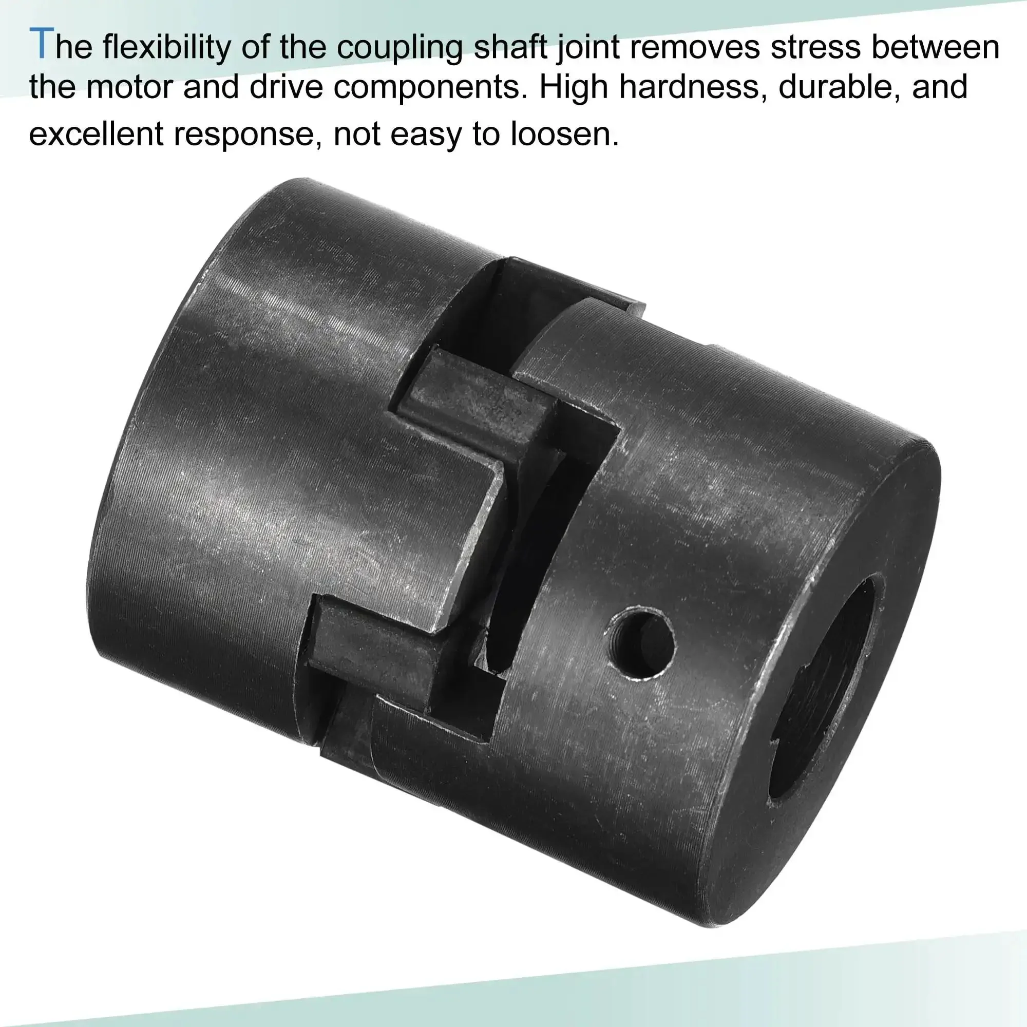 Flexible Coupling Shaft 20mm To 25mm Bore, 52mm Length, 44mm Outer Diameter, 6mm Or 8mm Slot, Motor Coupler Joint For Servo Stepper Encoder Screw Drive CNC Machines, Pro Grade Heavy Duty Steel Shaft Connector - Image 3