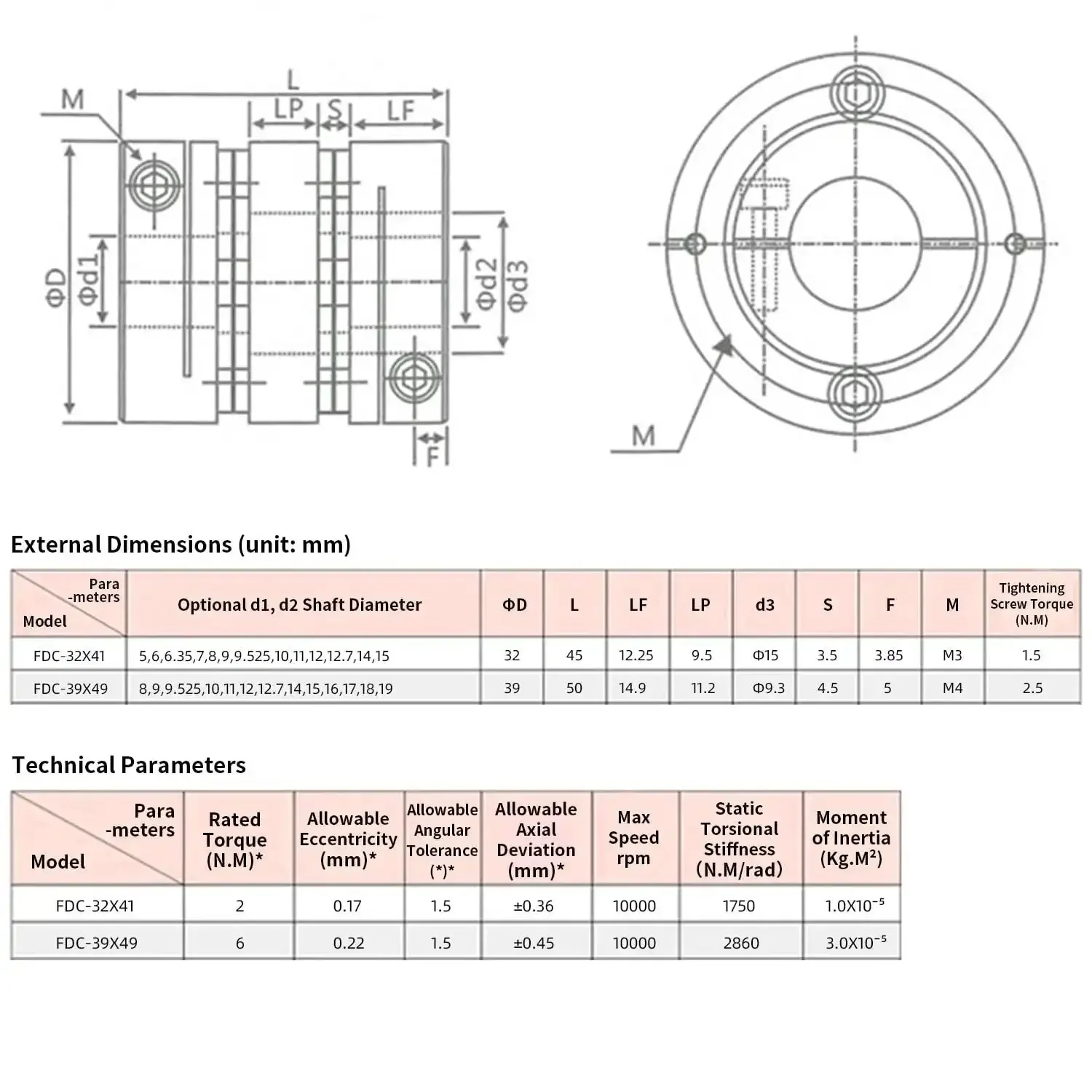 Flexible Diaphragm Coupling 11Mm To 15Mm Bore D39 L49 Aluminum Two Diaphragm Motor Shaft Coupler For 3D Printer CNC Machine Servo Stepped Motor Built To Last Pro Grade Heavy Duty High Torque Vibration Damping - Image 3
