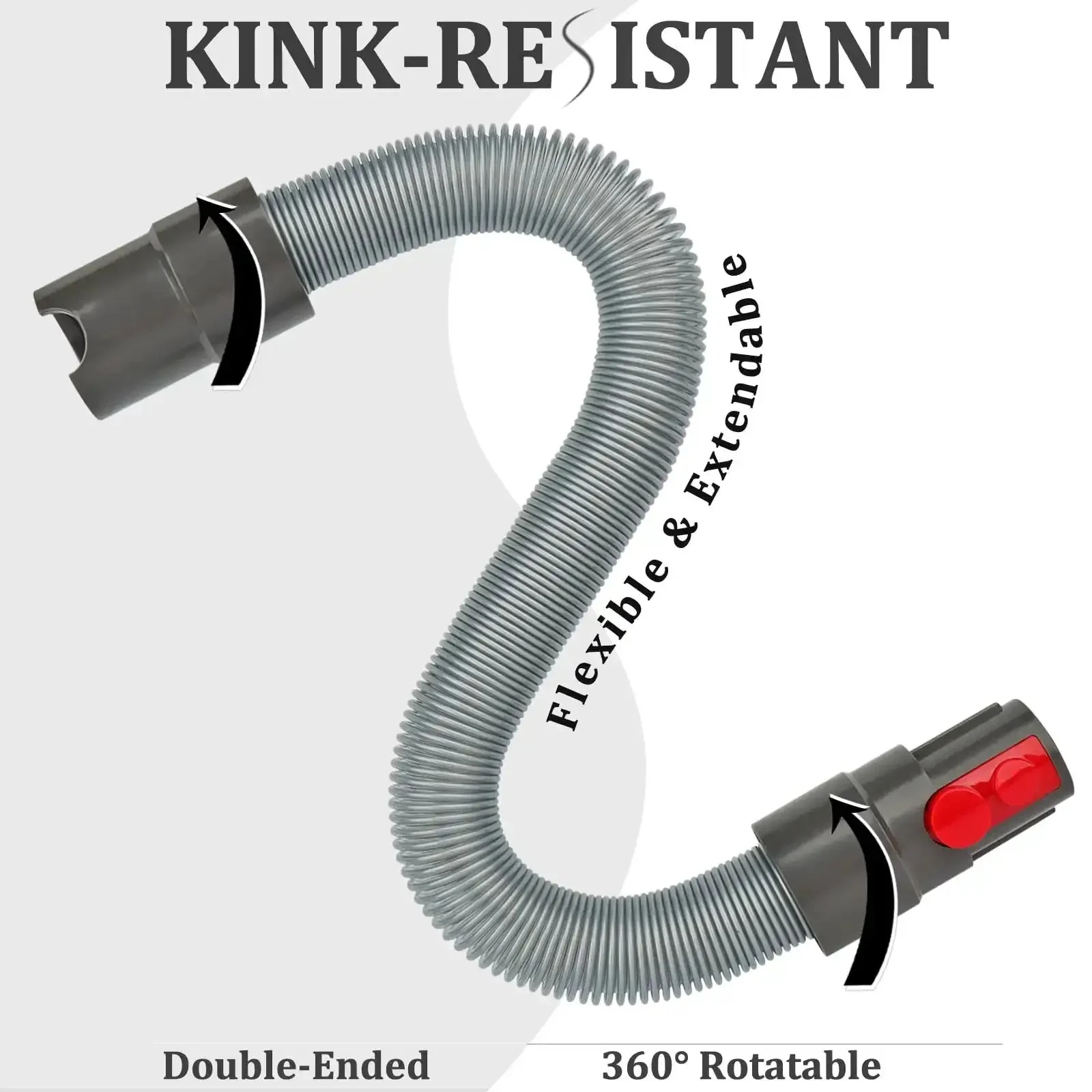 Flexible Extension Hose Attachment For Cordless Vacuum Cleaners Compatible With V15 V15s Gen5 V12 V11 V10 V9 V8 V7 Models And A Range Of Cordless Generations Easy Fit Slim Design Durable Parts For Quick And Thorough Home Cleaning - Image 4