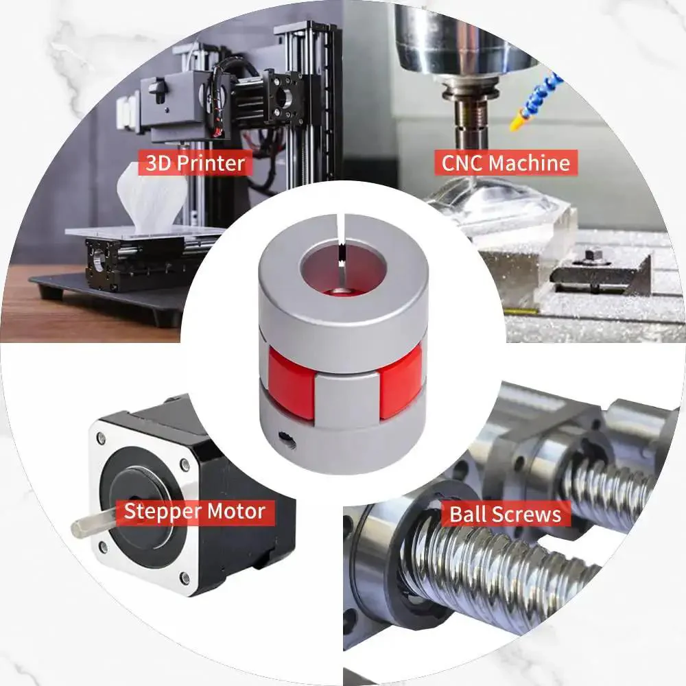 Flexible Shaft Coupling Made From Durable Aluminum For 3D Printers And CNC Machines 25Mm Diameter 30Mm Length With 6Mm Bore Perfect For Servo And Stepper Motors High Precision Tolerance Plug And Play Easy Install - Image 2