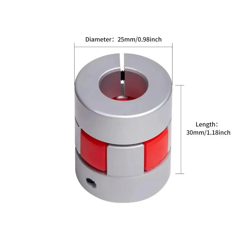 Flexible Shaft Coupling Made From Durable Aluminum For 3D Printers And CNC Machines 25Mm Diameter 30Mm Length With 6Mm Bore Perfect For Servo And Stepper Motors High Precision Tolerance Plug And Play Easy Install - Image 8