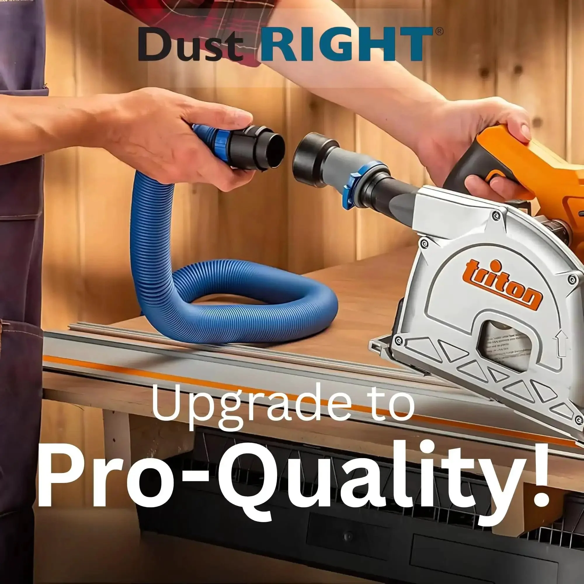 Flexiport Power Tool Hose Kit With 3 To 12 Foot Expandable Hose And Four FlexiPorts For Lightweight Dust Collection From Woodworking Tools And Shop Vacuums Featuring Quick Click Connect System For Fast Tool Transitions - Image 5
