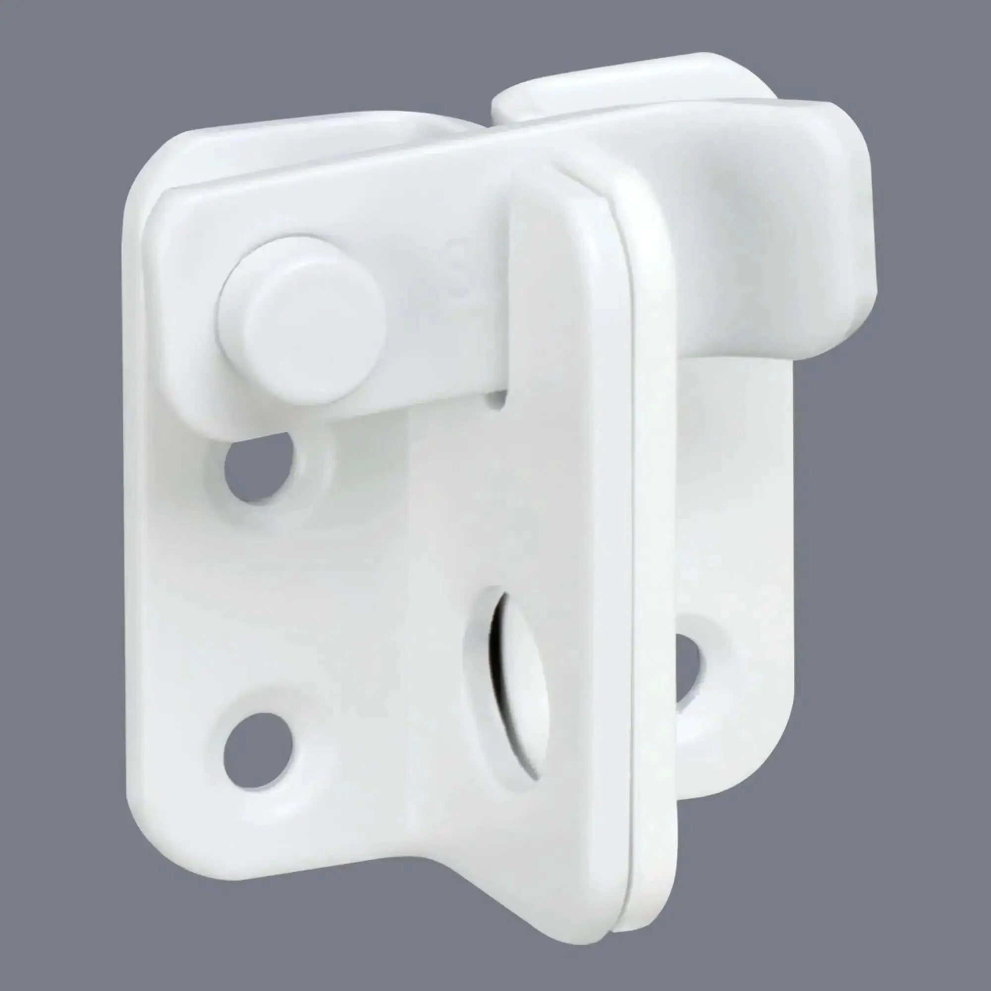 Flip Gate Latch Beefy Lock With Slide Bolt For Barn Fence Gate Cabinet Pet Cage Door Safety Catch Matte White Rust Resistant SUS304 Stainless Steel Durable Hardware MS5007W