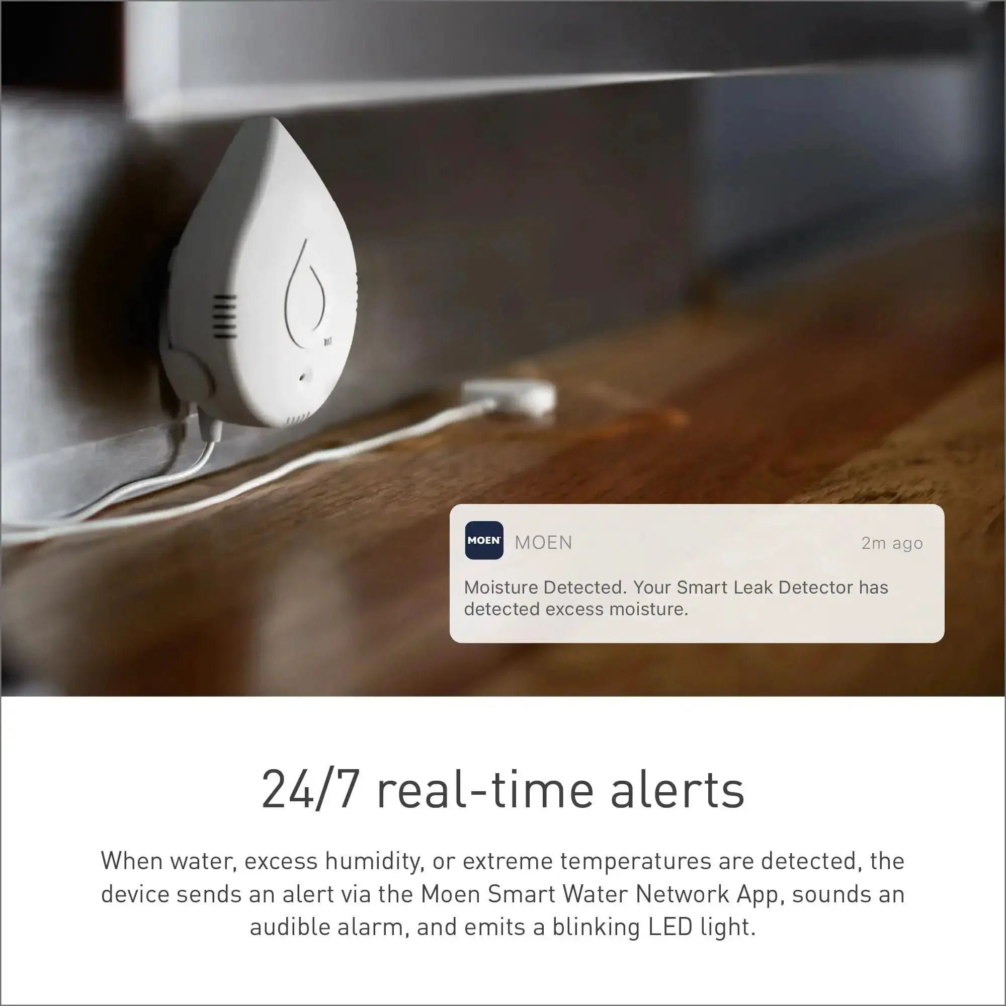 Flo Smart Water Leak Detector 3 Pack, Home Water Sensor Alarm With Real Time Alerts, Round The Clock Leak Monitoring For Basement, Washing Machine, Hot Water Tank, And More To Prevent Costly Damage - Image 14
