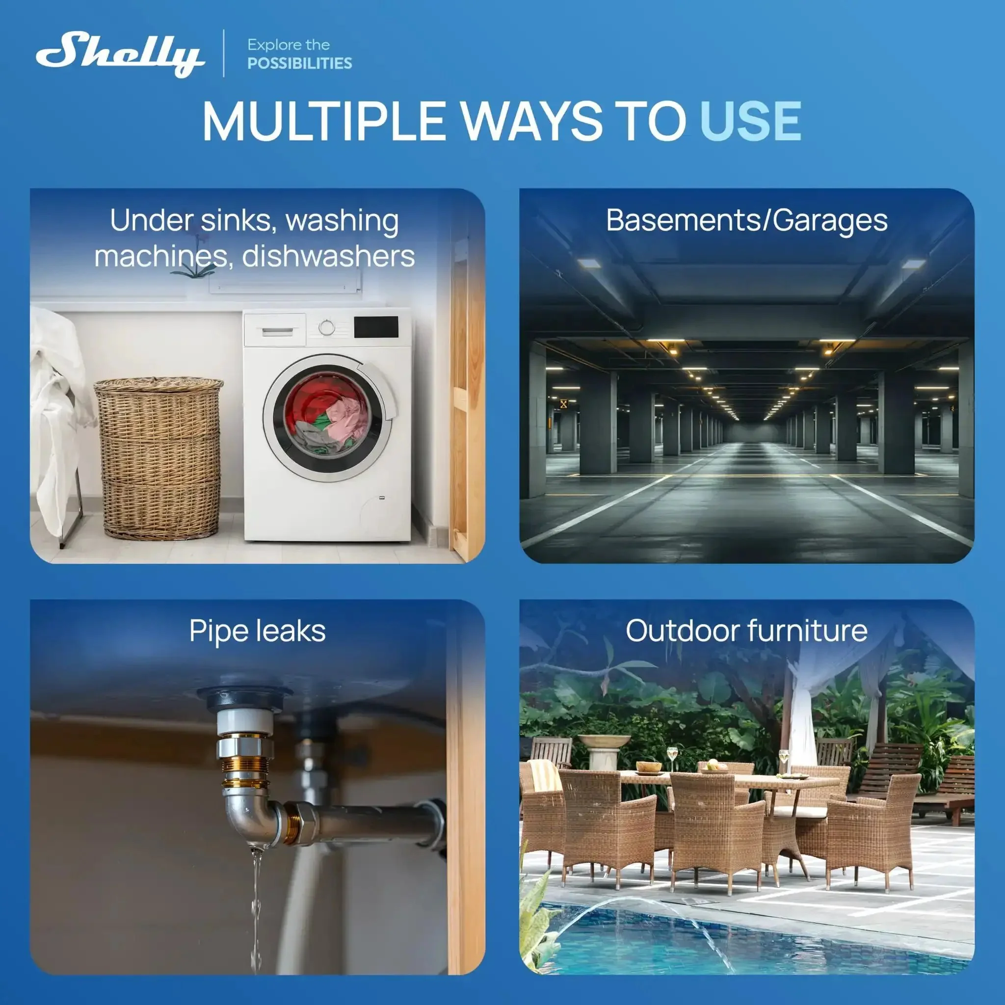 Flood Gen4 Smart Flood Sensor With Leak Cable, WiFi Bluetooth Zigbee Matter, Real Time Water Leak Alerts, Works With Alexa, Google Home, SmartThings, Apple HomeKit, IP44 Weatherproof - Image 3