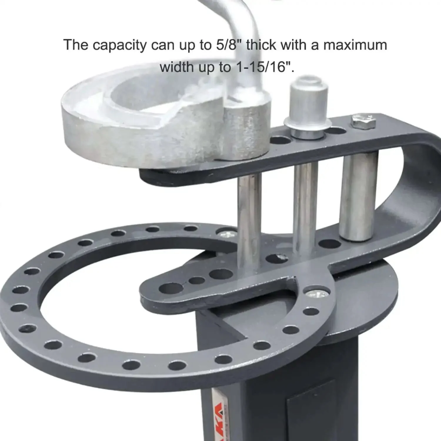 Floor Type Compact Metal Bender With 38 Inch Stand And Large Base Plate 14 Dies Truck Ready Portable Heavy Duty Bender For Flat Square And Round Metals UBM 30 For Workshop And Mobile Use - Image 4