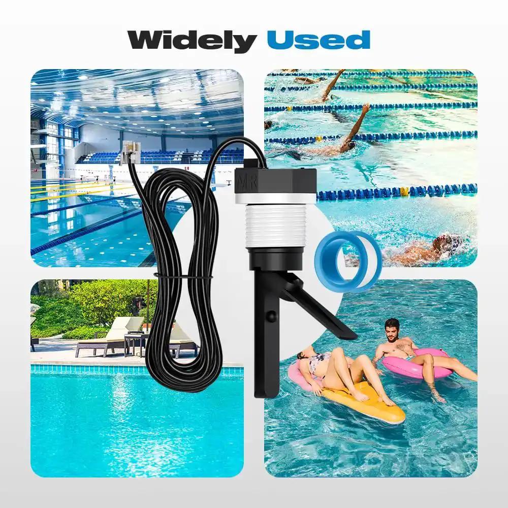 Flow Switch GLX-FLO-RP For Hayward Goldline Aquarite Salt System Pool Flow Sensor Replacement With 15 Ft Cable Durable Plastic Sensing Piece Waterproof Tape Included Compatible With Hayward Salt Cells And Chlorine Generators No Fuss Install - Image 2