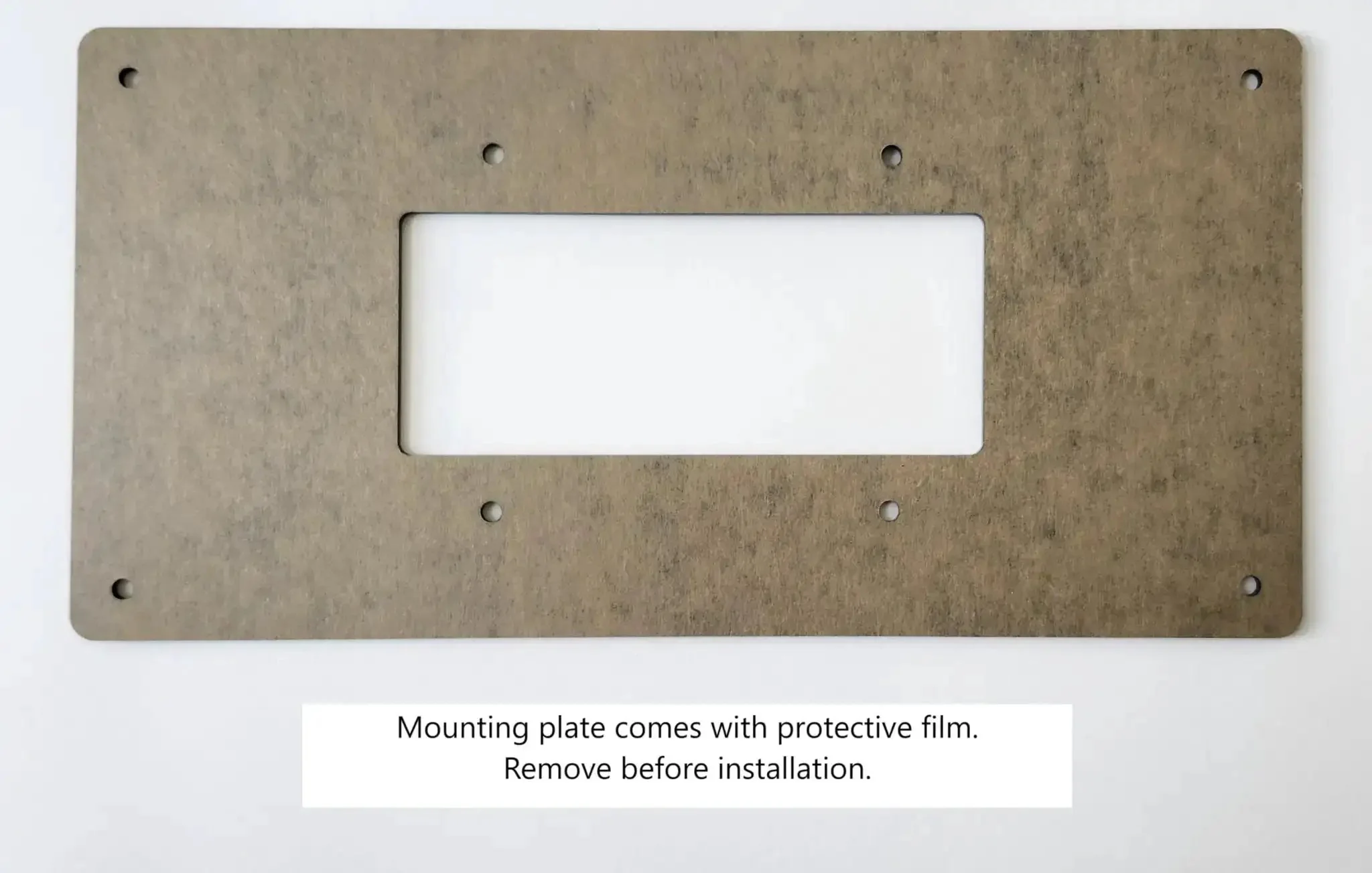 Flush Mount Plate For Whole House Surge Protection Device On Drywall, Black Acrylic Finish, Includes Mount Plate, Retaining Clips, Screws, Washers And Nuts, Compatible With Siemens FSPD060 FSPD100 And FSPD140 - Image 2