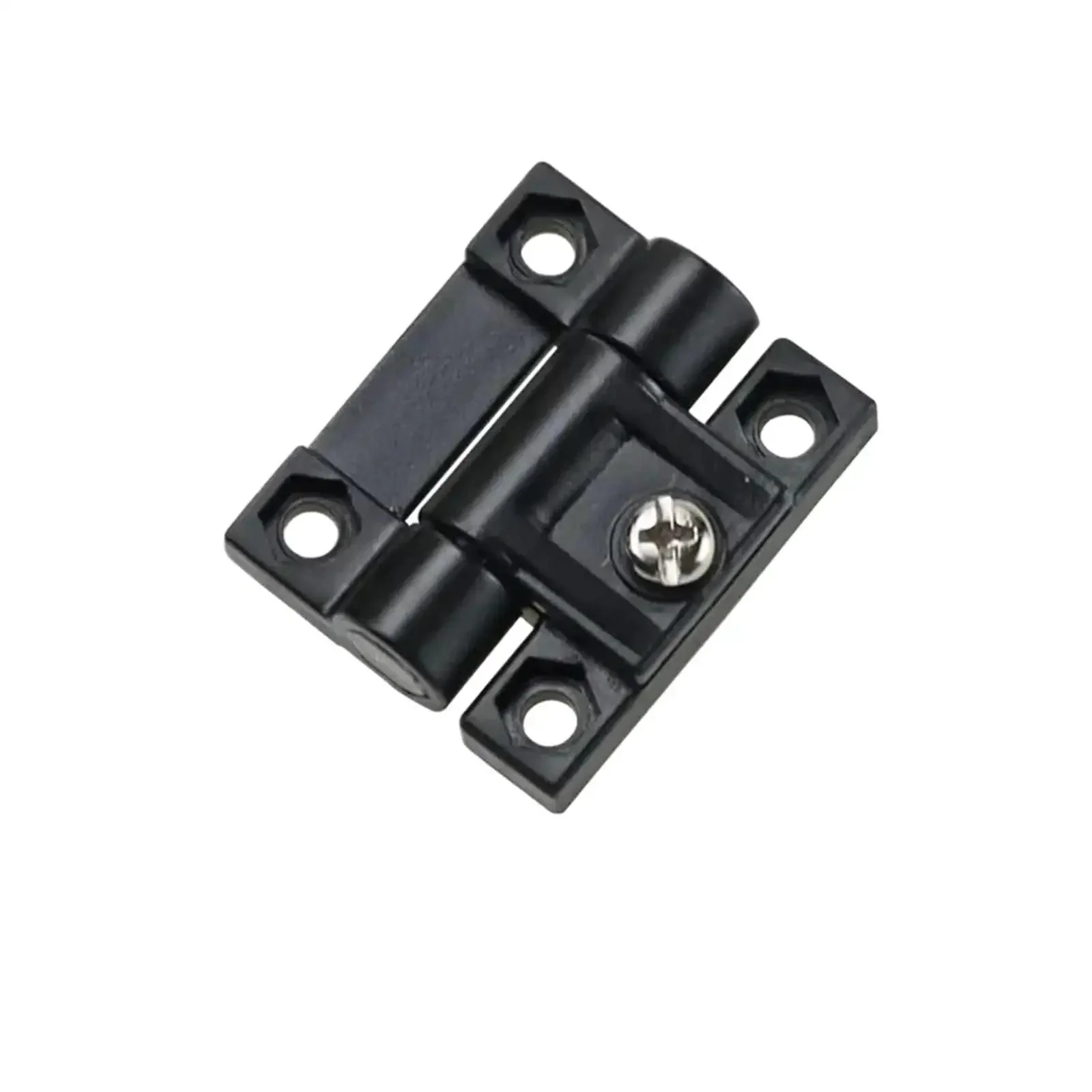Foldable Gate Hinge With Adjustable Torque Damping For Smooth Self Closing Action Plastic Construction 1 Piece No Fuss Install One Color Durable Swinging Solution For Pool Fences And Yards