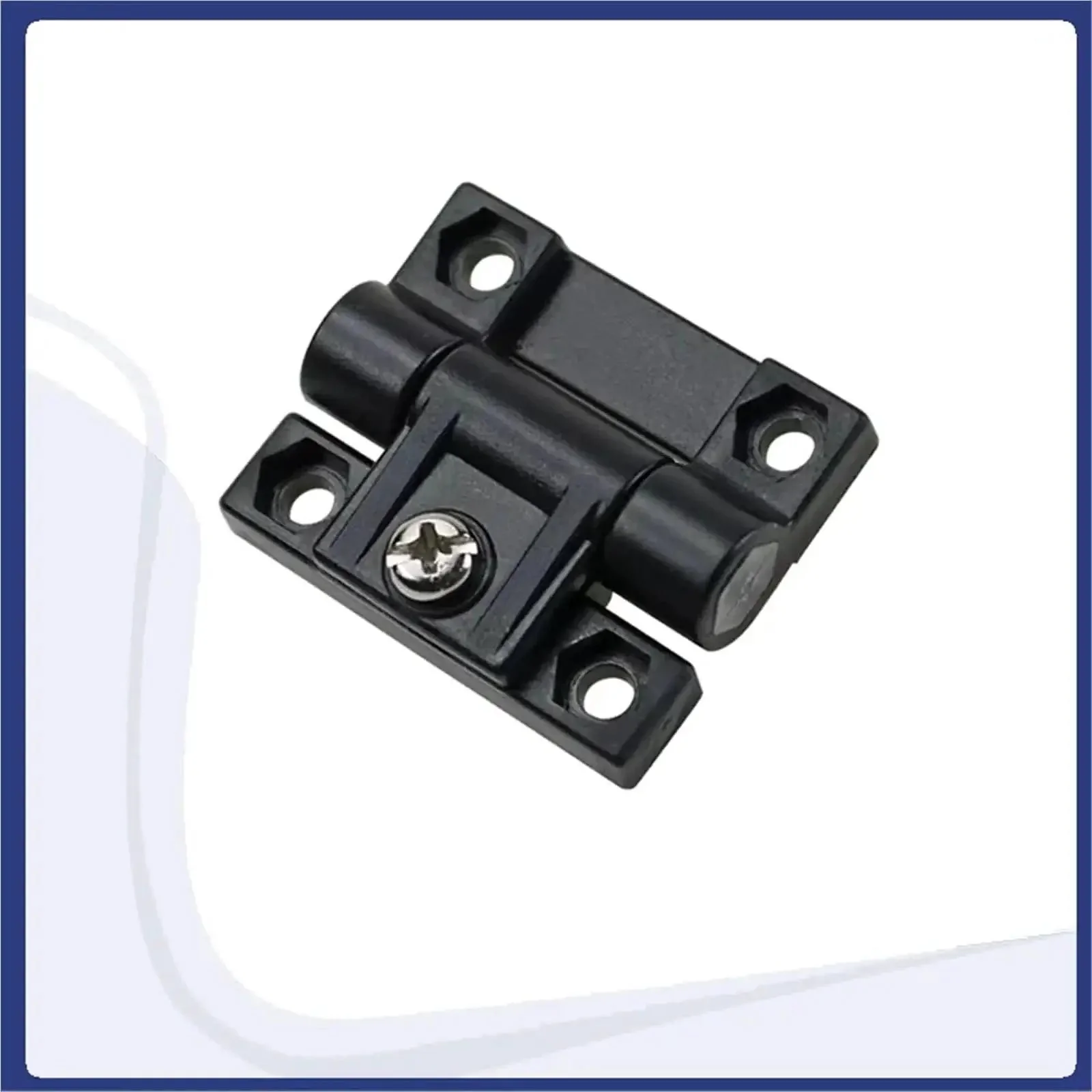 Foldable Gate Hinge With Adjustable Torque Damping For Smooth Self Closing Action Plastic Construction 1 Piece No Fuss Install One Color Durable Swinging Solution For Pool Fences And Yards - Image 3