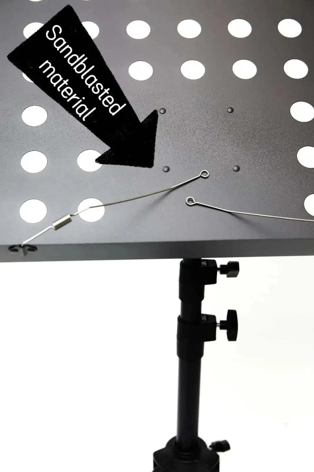 Folding Music Stand Portable With One Step Setup And Tool Free Height Adjustment Thickened Steel Frame For Orchestra Church And School Adjustable From 23 To 48 Inches Lightweight Sheet Music Stand For Gigs - Image 7