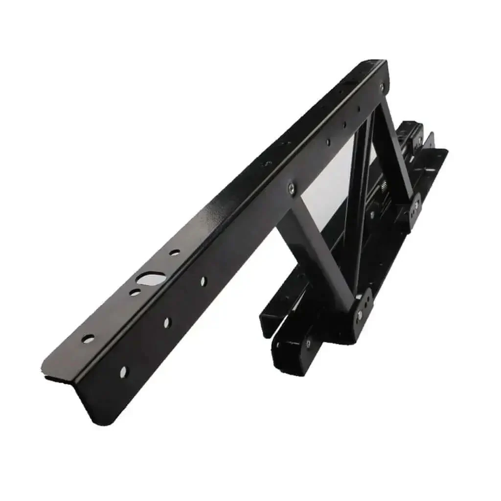 Folding Spring Hinge For Tables And Desks, Two Pack Heavy Duty Furniture Lift Mechanism, Standing Desk Frame Support, Rack Shelf Hardware For Cabinets, Closets, Shoe Cabinets And Cupboards - Image 2