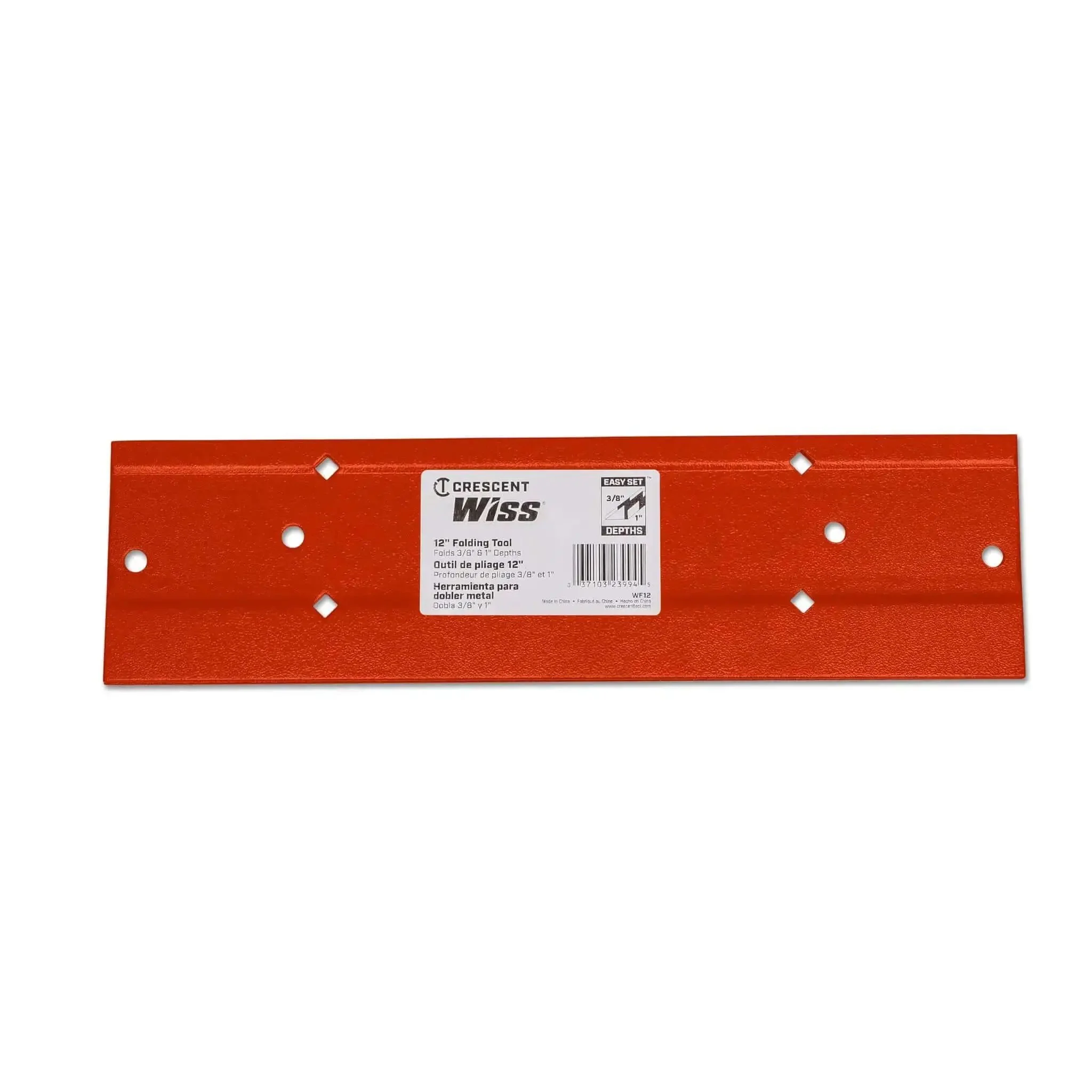 Folding Tool For Sheet Metal Bending With Dual Throat Depths Built From 16 Gauge Steel For Pro Grade Heavy Duty Metalworking Hand Tool For HVAC Ductwork And DIY Projects 12 Inch Red - Image 3