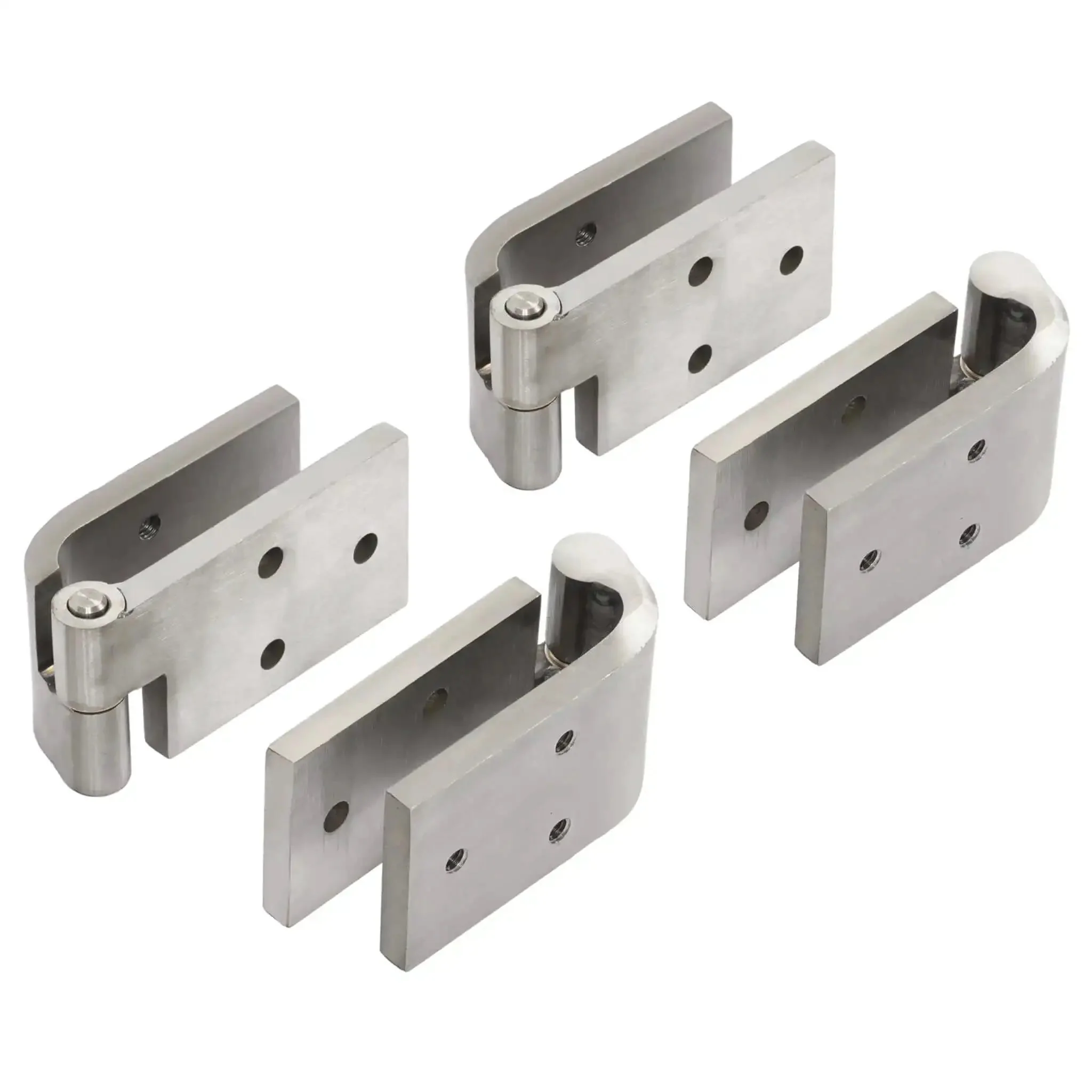 Ford Bronco Door Hinges Kit Left And Right For 1966-1977, Galvanized Silver Finish, 304 Stainless Steel, Sliding Door Hinge Set, Heavy Duty, Weatherproof Durability For Classic SUV - Image 9