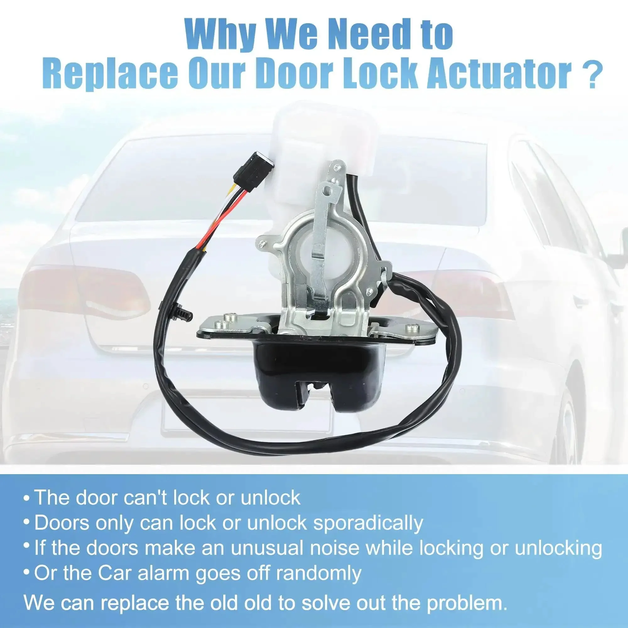Ford Escape Liftgate Trunk Lock Actuator With Cable Replacement 2013-2016 Direct Fit For Manual No Power Liftgate Plug And Play Easy Install Durable High Quality OE CJ5Z7843150A Vehicle Repair Part - Image 6