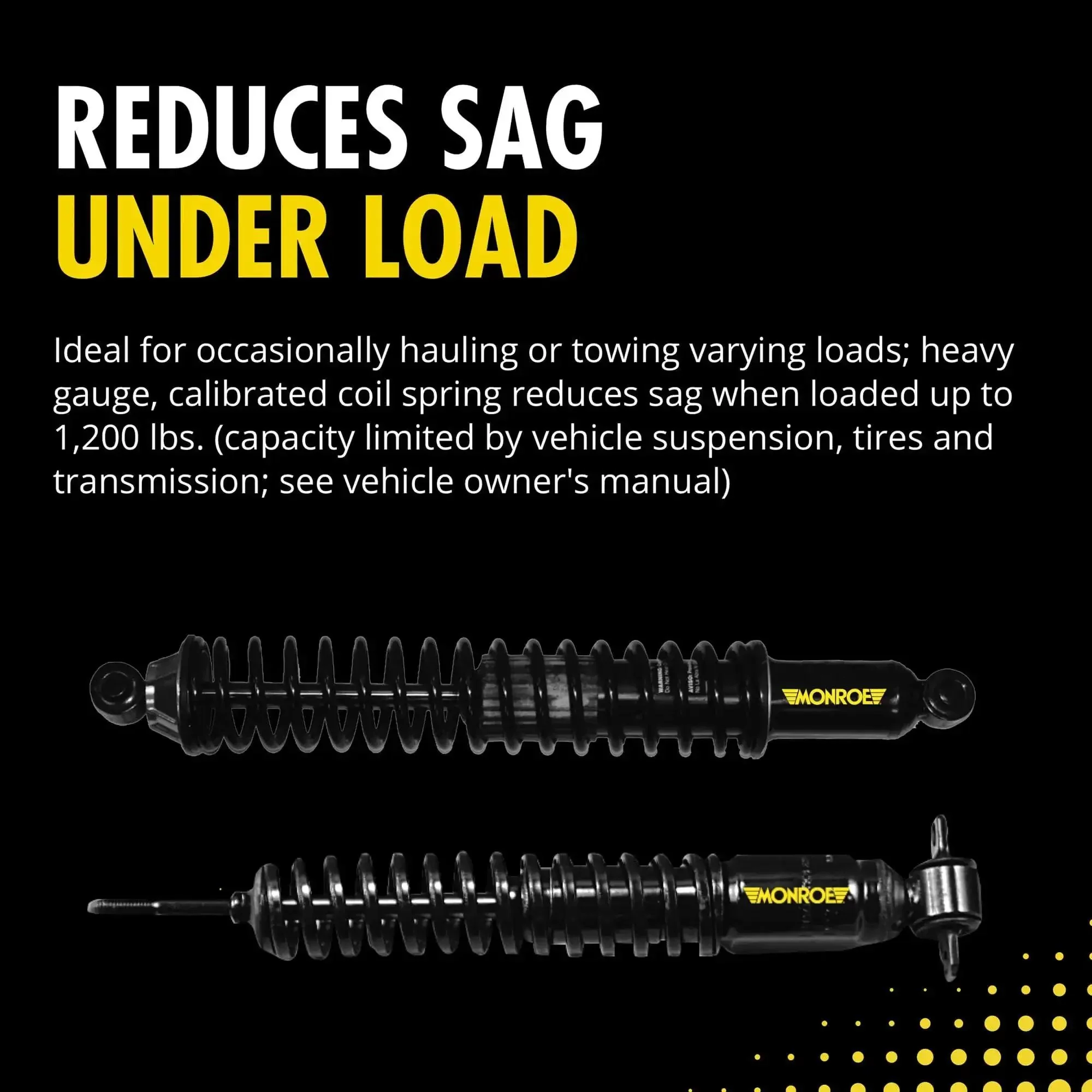 Ford F-150 Load-Adjusting Suspension Shock Absorber And Coil Spring Assembly Set Of 2 For Heavy Towing And Hauling Full-Displaced Valving Self-Lubricating Seal Fits 2009-2014 Models - Image 5