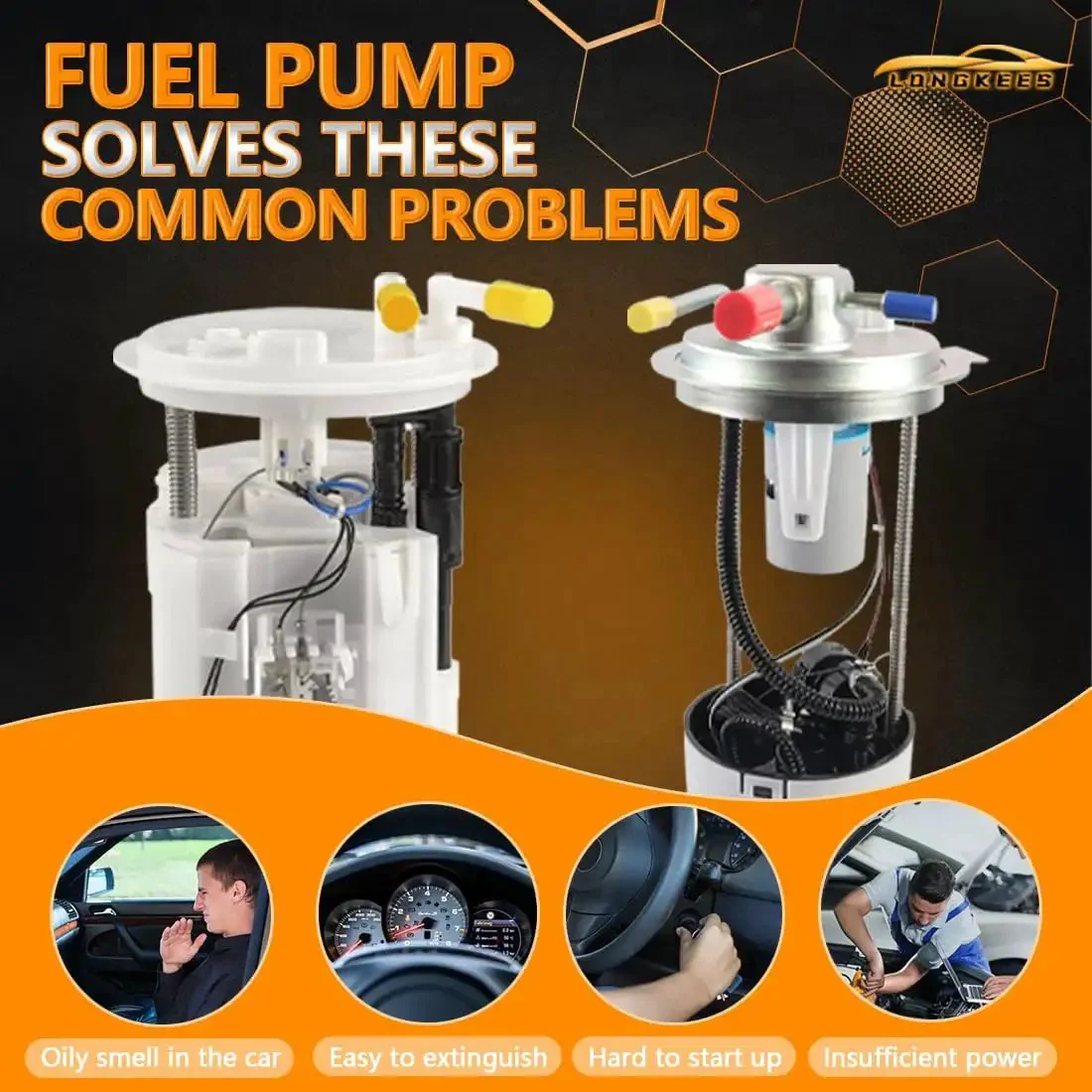 Ford F150 Fuel Pump Assembly Beefed Up Direct Fit OE Replacement For 2004 2008 4.2L 4.6L 5.4L And 2006 2008 Lincoln Mark LT 5.4L Replaces E2434M FG0846 P76335M SP2004M 69186 F1445A FG08 Ready To Install - Image 4