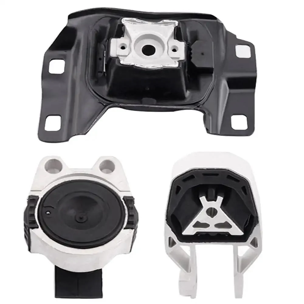 Ford Focus 2012 To 2018 2L L4 Engine And Transmission Mount Kit Set Of 3 OE Replacement Direct Fit Beefed Up Durability Cuts Vibration Smooth Ride Built To Last With Heavy Duty Construction And Precise Fit For Easy Install