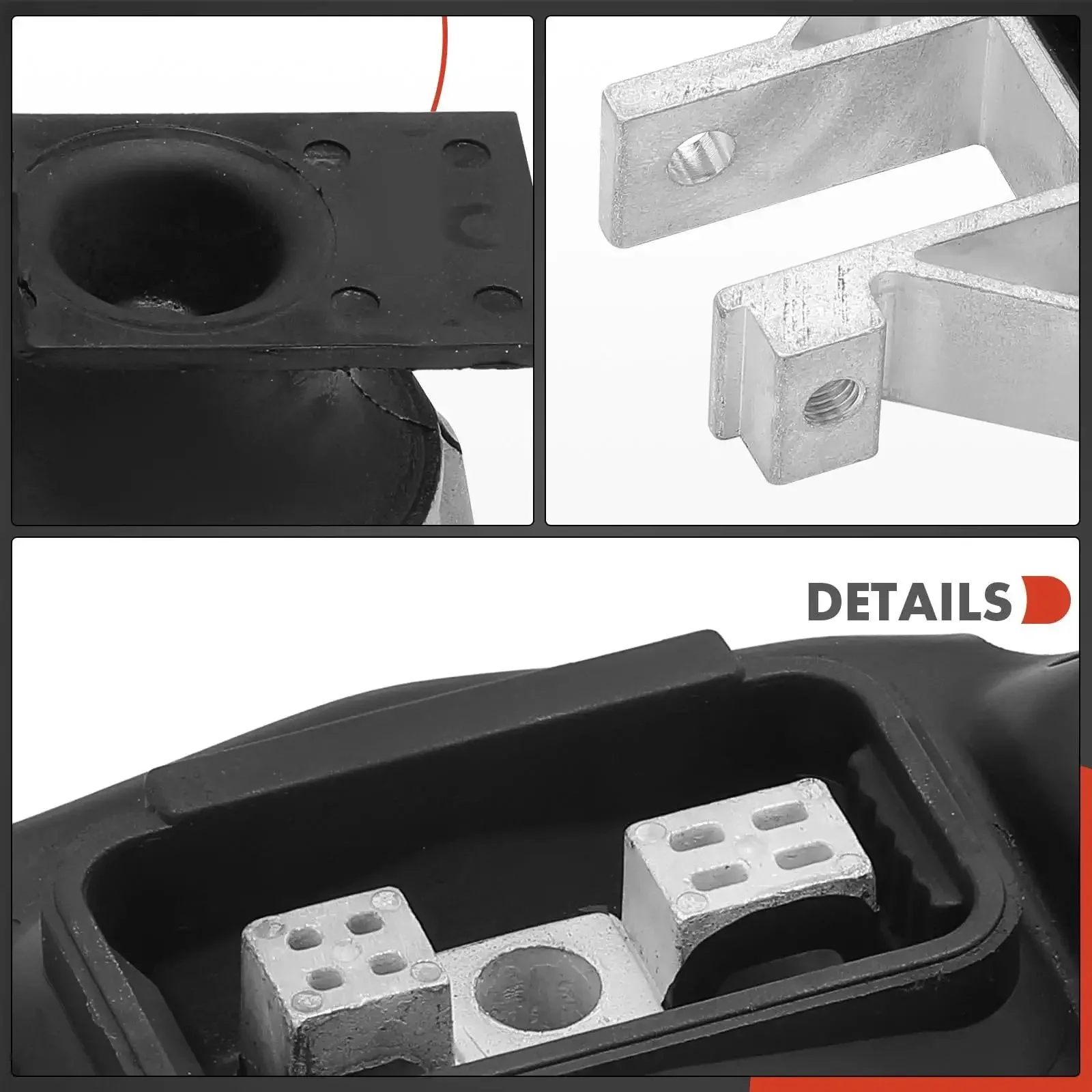 Ford Focus 3 Piece Engine Motor Mount And Transmission Mount Set For 2012 2013 2014 2015 2016 2.0L DIY Ready Bolt In Includes Front Right Motor Mount Lower Transmission Mount Upper Transmission Mount Replaces 5S4Z6038CA AV6Z6068A - Image 4