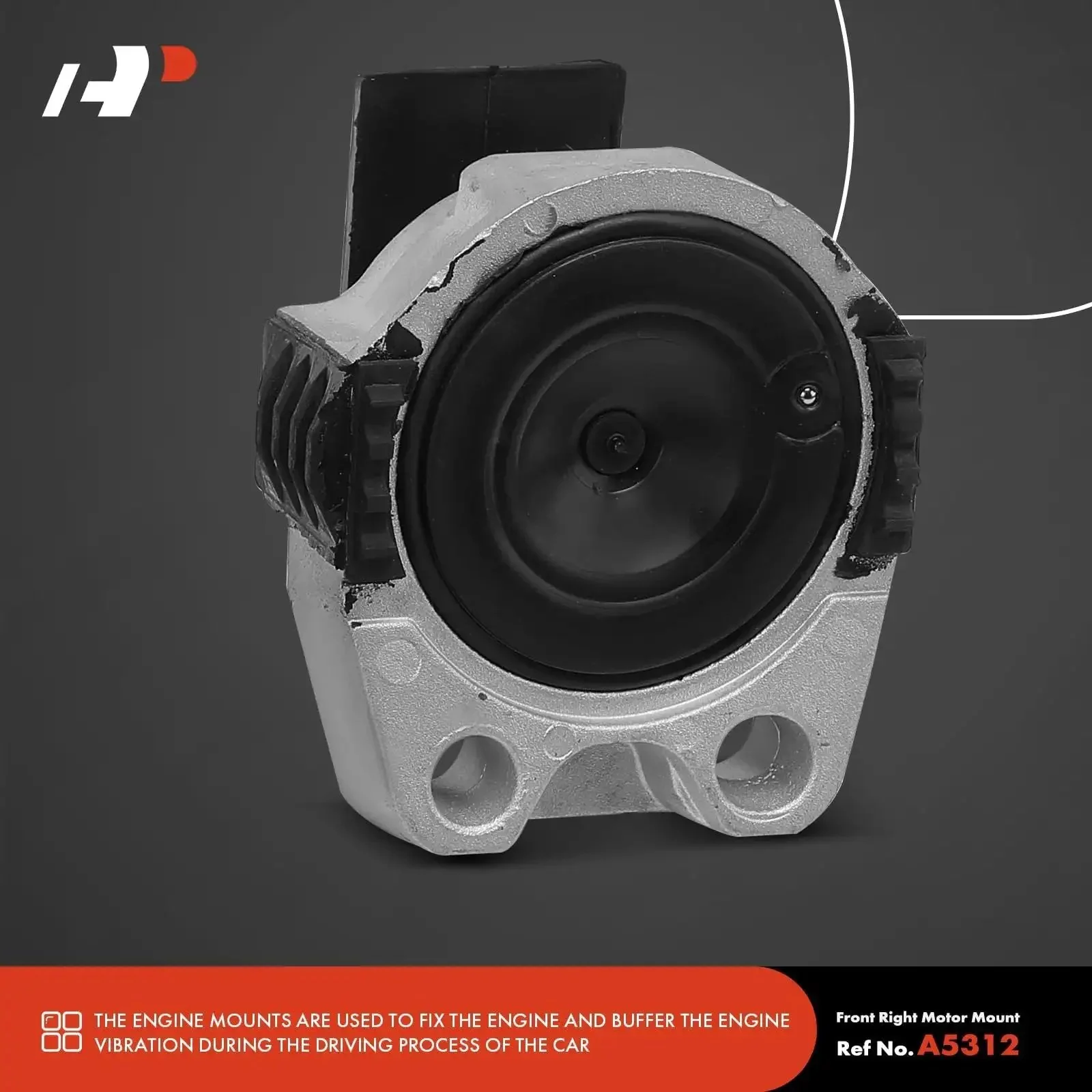 Ford Focus 3 Piece Engine Motor Mount And Transmission Mount Set For 2012 2013 2014 2015 2016 2.0L DIY Ready Bolt In Includes Front Right Motor Mount Lower Transmission Mount Upper Transmission Mount Replaces 5S4Z6038CA AV6Z6068A - Image 7