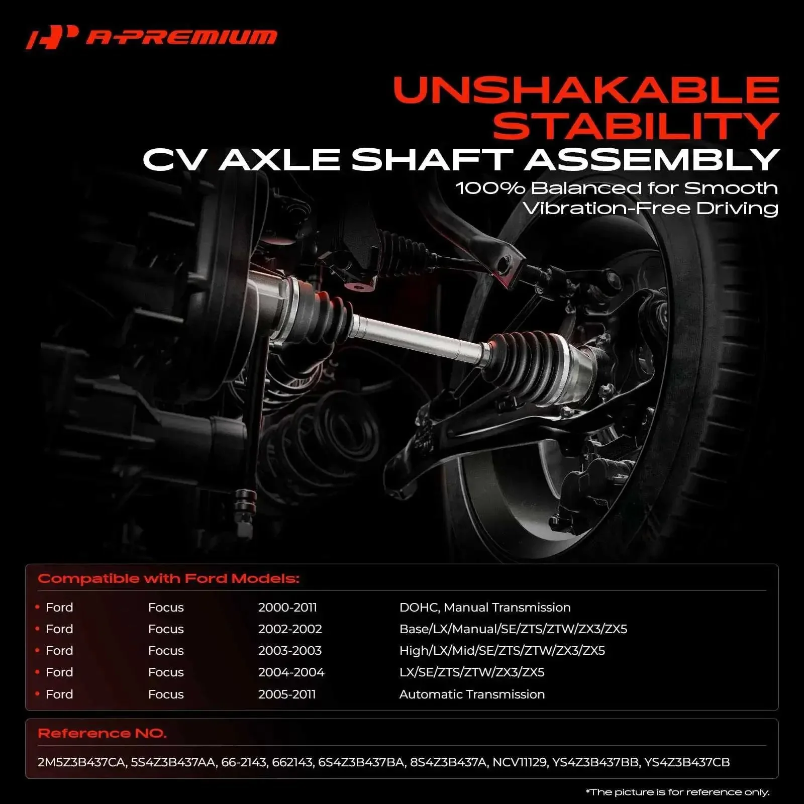 Ford Focus Front Left CV Axle Shaft Assembly For 2000 Through 2011 Models With 2.0L 2.3L And 2.5L Engines Replaces 2M5Z3B437CA And 5S4Z3B437AA Durable Driver Side Drive Shaft Easy Install For Manual And Automatic Transmissions - Image 10