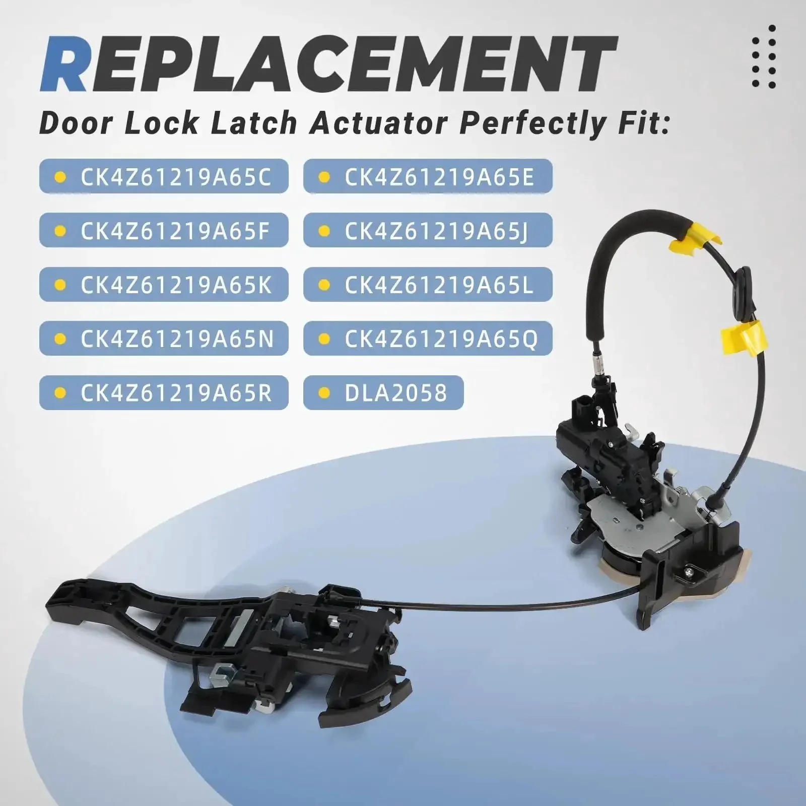Ford Transit Front Left Door Lock Latch Actuator Cable Replacement No Fuss Easy Install Fits 2015 Through 2023 Transit 150 250 350 350 HD With V6 3.5L Engine Driver Side Lock Latch Compatible With CK4Z61219A65C CK4Z61219A65E DLA2058 - Image 5