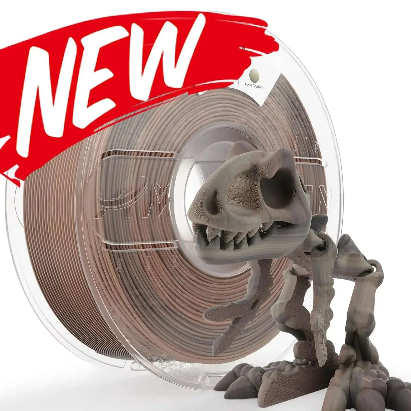 Fossil Gradient Stone PLA Filament 1.75mm For 3D Printing 1Kg Matte Finish Spool With 0.02mm Dimensional Accuracy And Easy Unwind Less Tangling Dope Fossil Texture For Home Decor And Models - Image 2