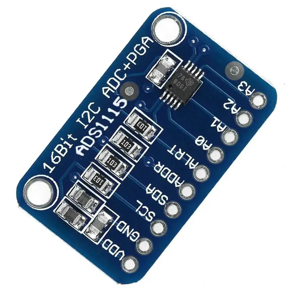 Four Channel 16 Bit I2C ADC Module With Programmable Gain Amplifier For Microcontrollers High Precision Analog Front End ADS1115 Compatible 2V To 5.5V Supply Up To 860 Samples Per Second - Image 2