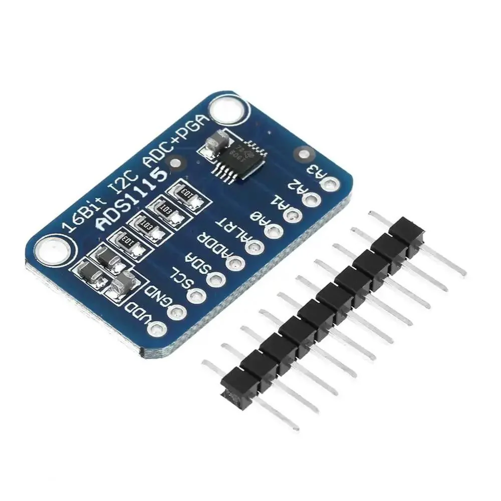 Four Channel 16 Bit I2C ADC Module With Programmable Gain Amplifier For Microcontrollers High Precision Analog Front End ADS1115 Compatible 2V To 5.5V Supply Up To 860 Samples Per Second - Image 3