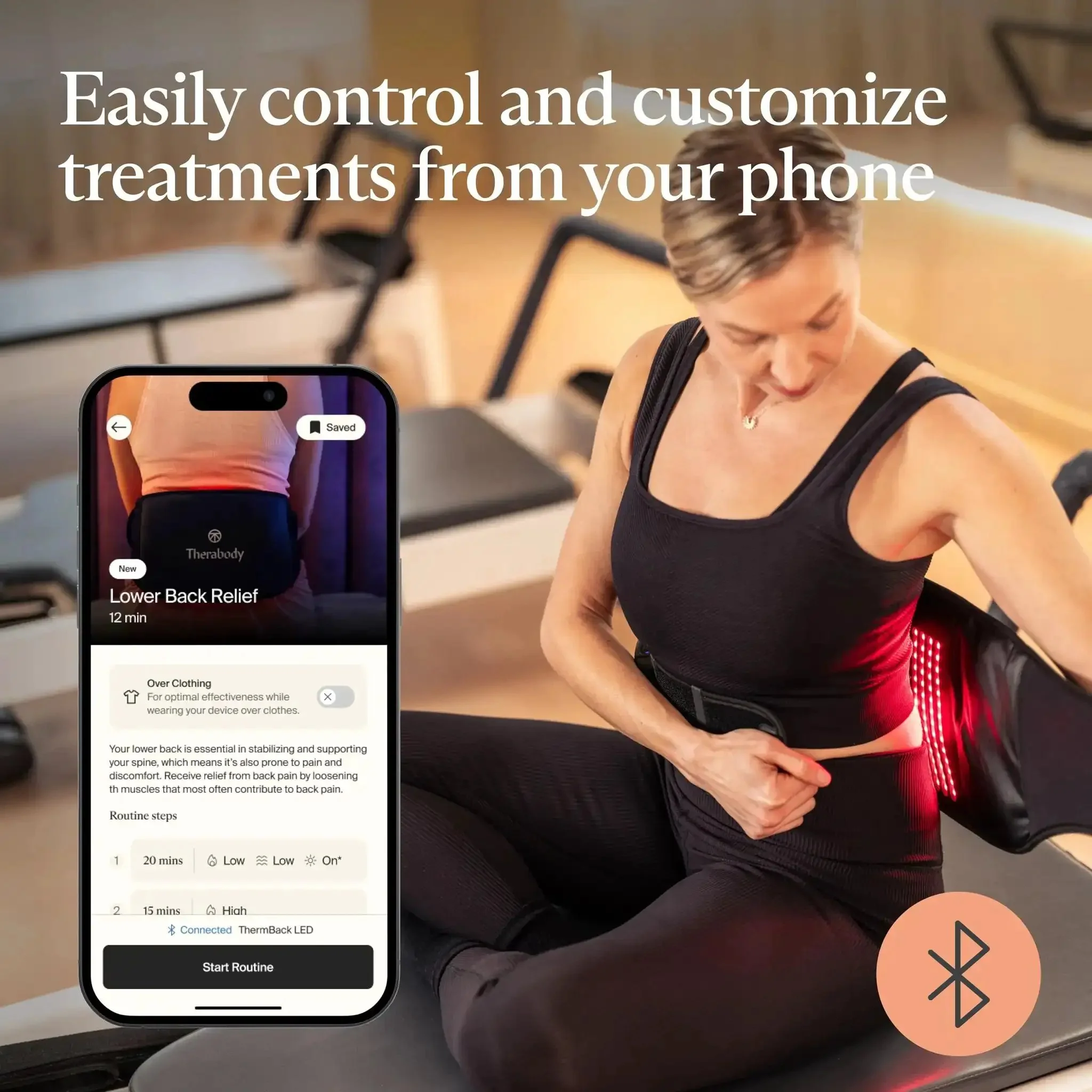 Four In One Back Wrap With Heat, Far Infrared, Vibration, And LED Therapy For Epic Lower Back Pain Relief At Home, Deep Muscle Relaxation, And Customizable Comfort Fit - Image 4