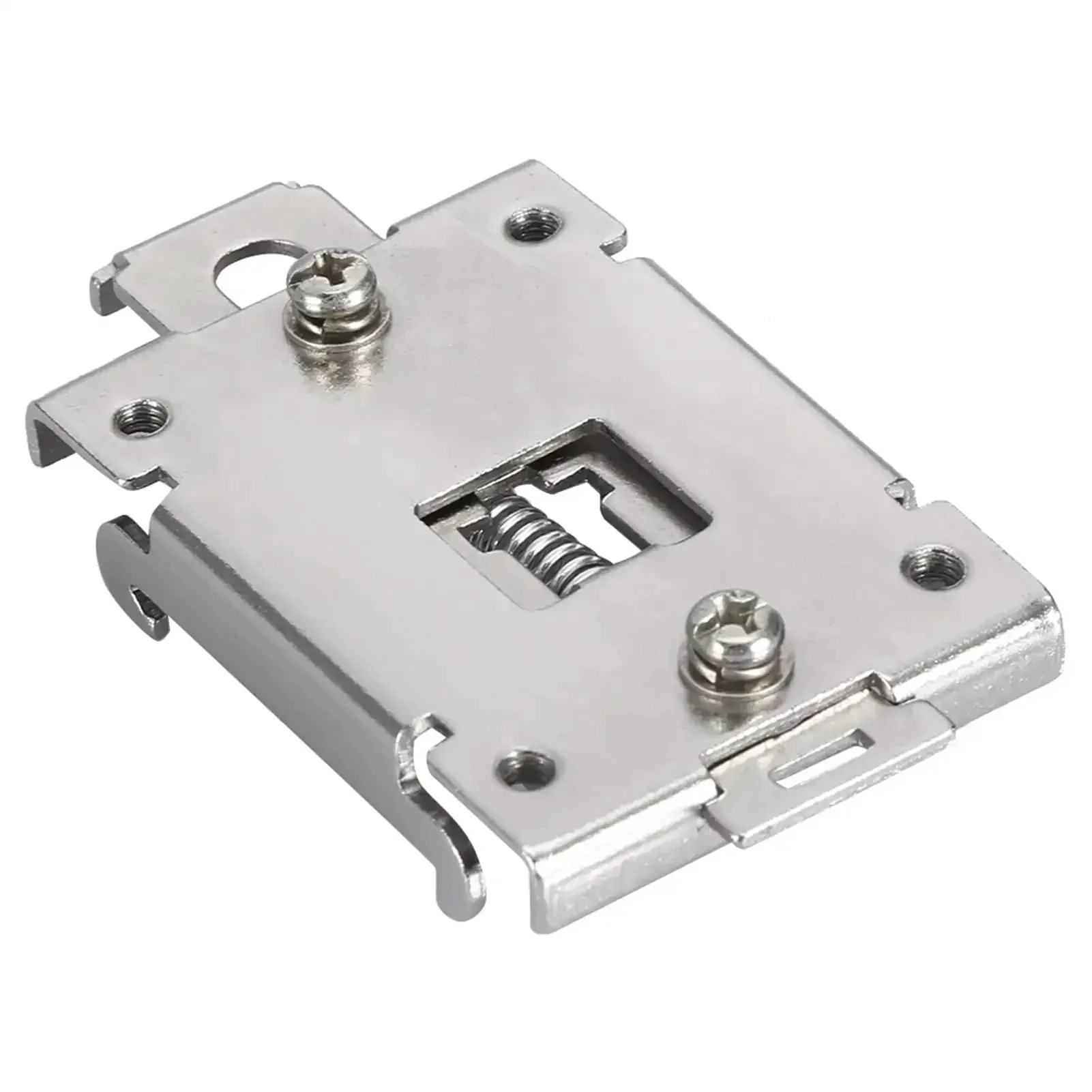 Four Pack 35MM DIN Rail Mounting Clip For Solid State Relay Mounting Rack In Stainless Steel With Screws Chinese Standard Easy Install Ideal SSR Mounting Kit For Single Phase Projects And Industrial Panels - Image 2