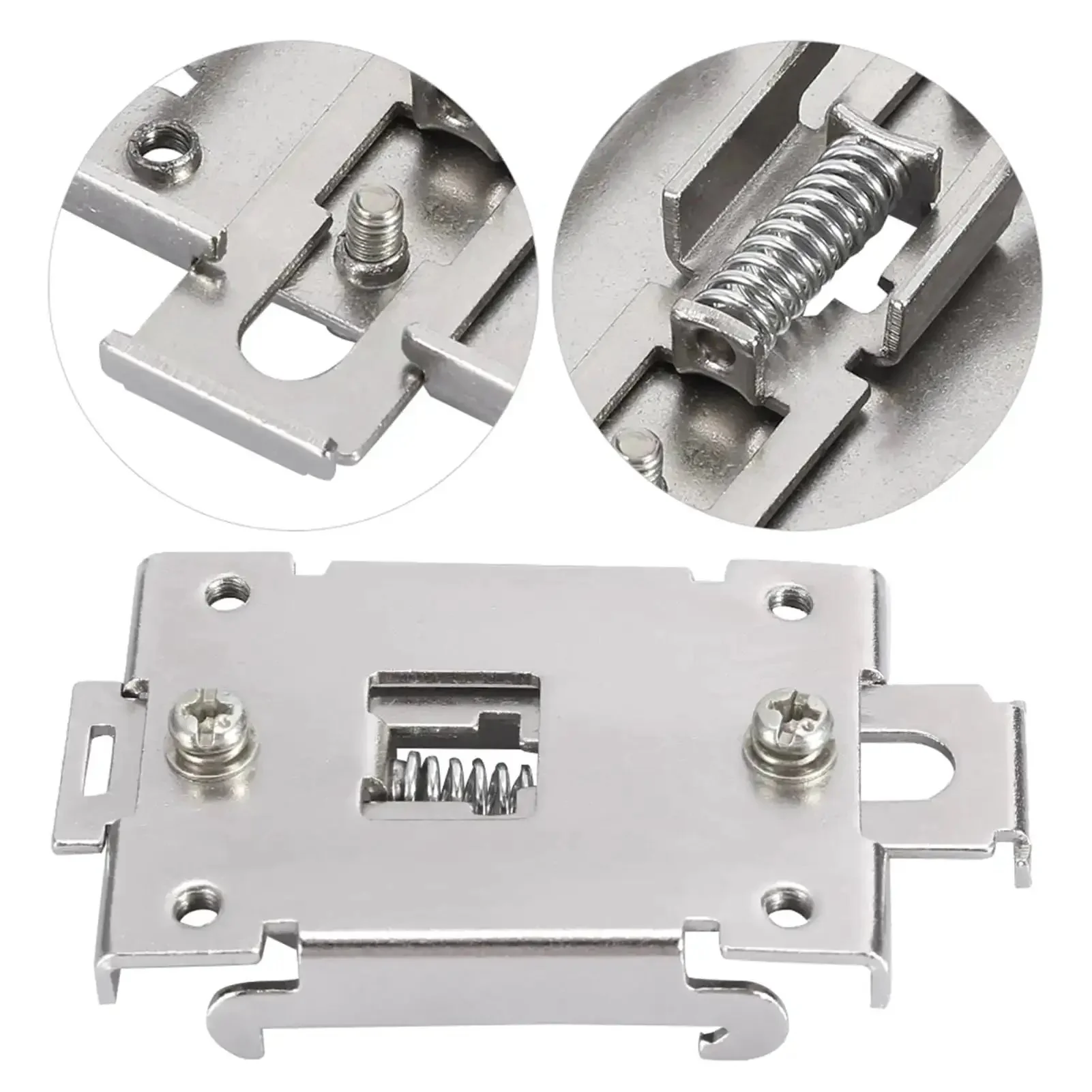 Four Pack 35MM DIN Rail Mounting Clip For Solid State Relay Mounting Rack In Stainless Steel With Screws Chinese Standard Easy Install Ideal SSR Mounting Kit For Single Phase Projects And Industrial Panels - Image 7