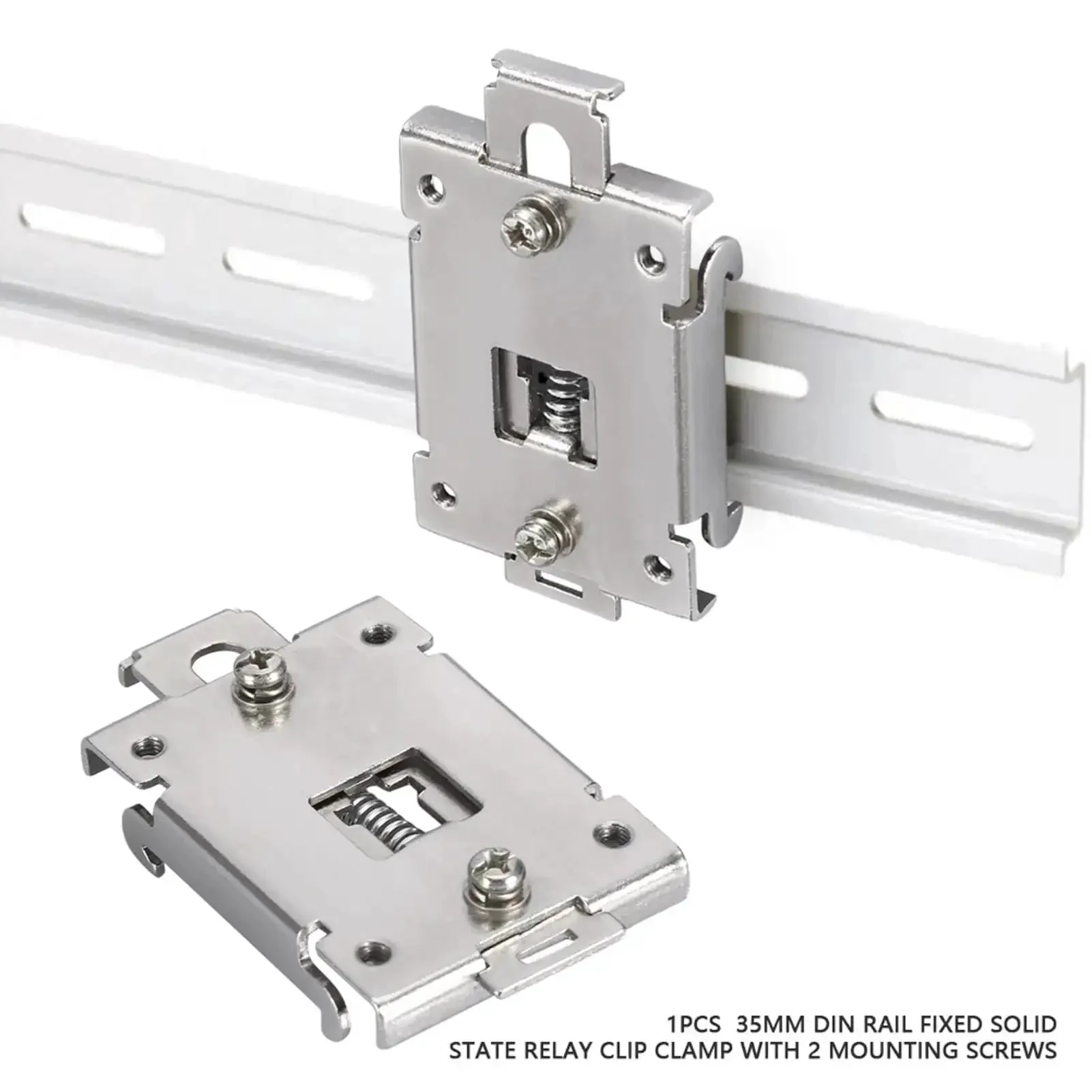 Four Pack 35MM DIN Rail Mounting Clip For Solid State Relay Mounting Rack In Stainless Steel With Screws Chinese Standard Easy Install Ideal SSR Mounting Kit For Single Phase Projects And Industrial Panels - Image 8