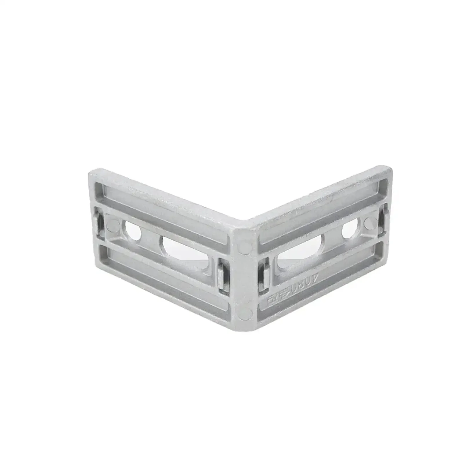 Four Pack 4080 Aluminum Extrusion Corner Brackets, Inside Triangle Connectors For 4080 Profiles With Slot, Matte Silver Finish For Heavy Duty Frame Joints - Image 3