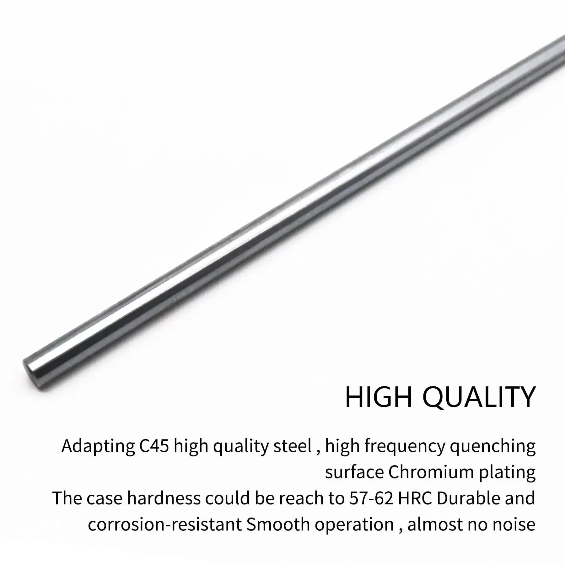 Four Pack 8 mm By 400 mm Case Hardened Chrome Linear Rods For 3D Printers DIY CNC Machines Precision Shafts With Chrome Plating Hrc 62 Tolerance From 7.97 To 7.995 Mm - Image 6